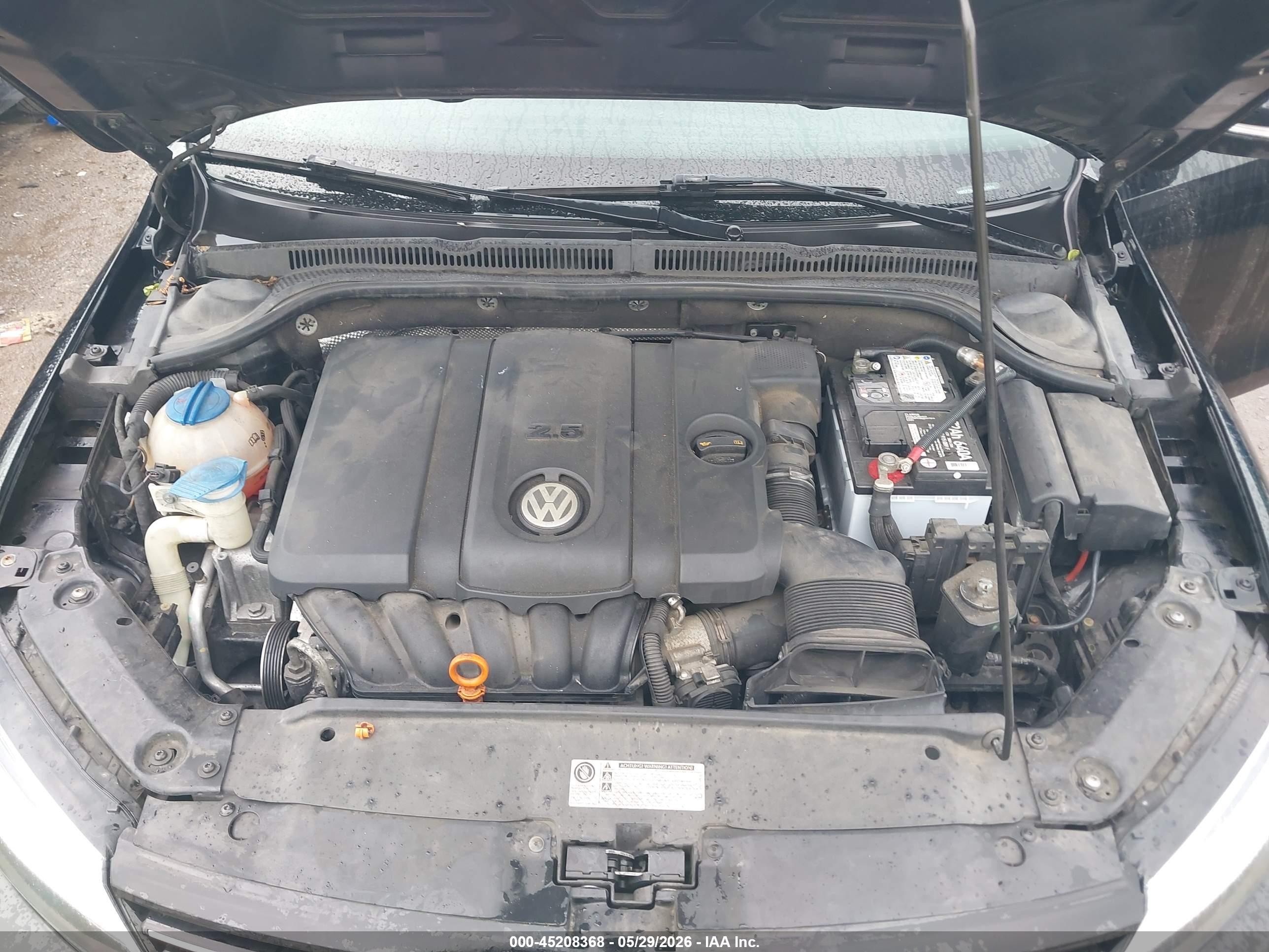 2012 Volkswagen Jetta 2.5l Sel Черный vin: 3VWLP7AJ7CM314574