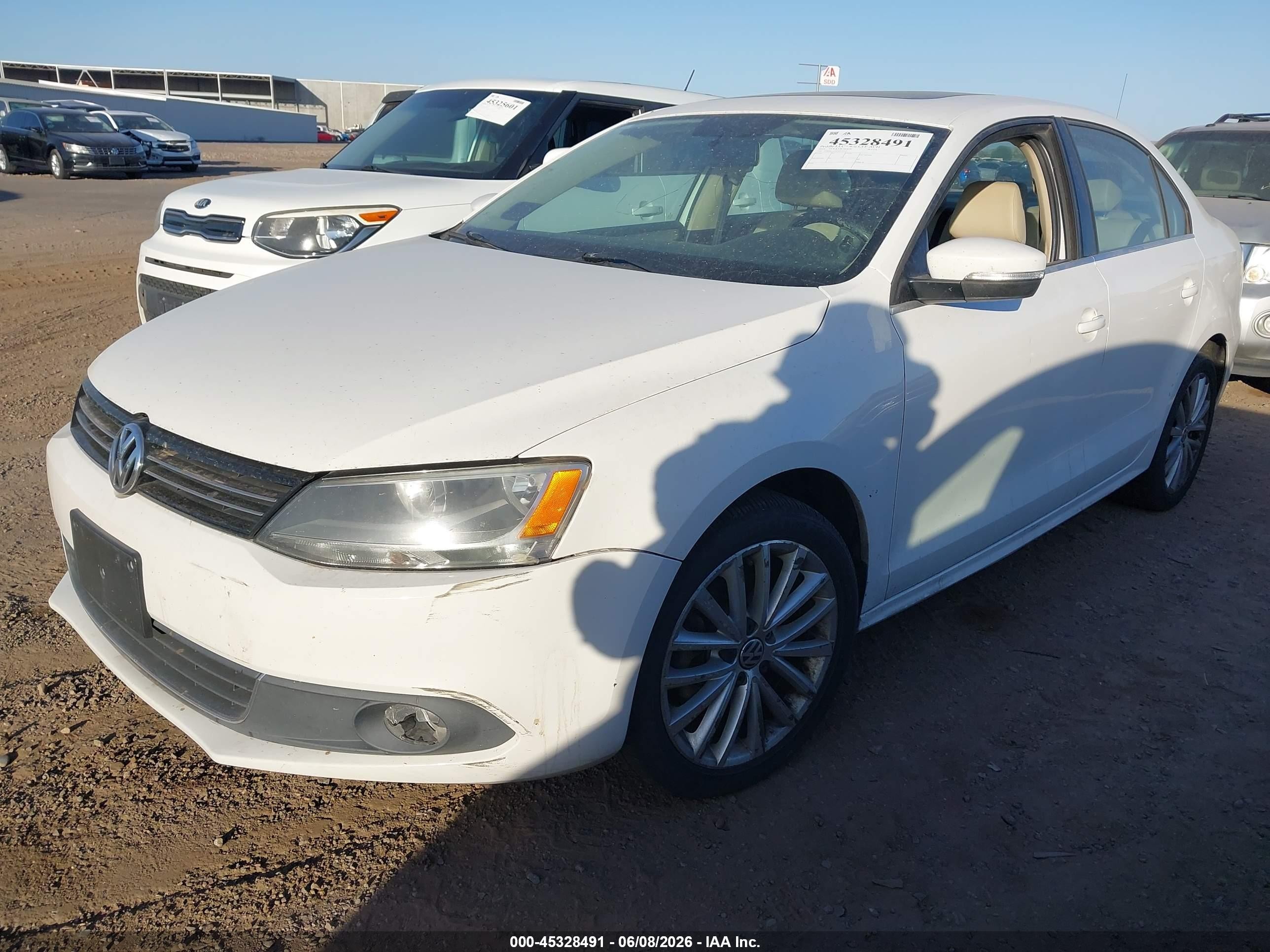 2012 Volkswagen Jetta 2.5l Sel White vin: 3VWLP7AJ7CM411712