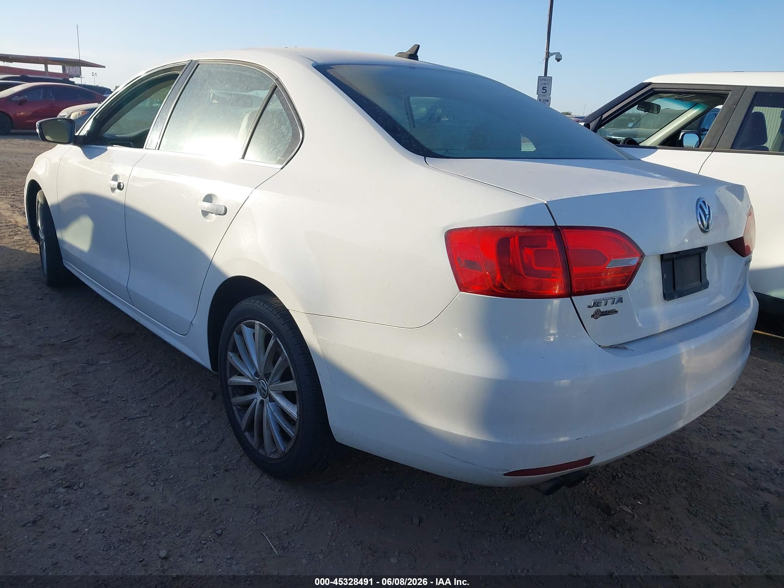 2012 Volkswagen Jetta 2.5l Sel White vin: 3VWLP7AJ7CM411712