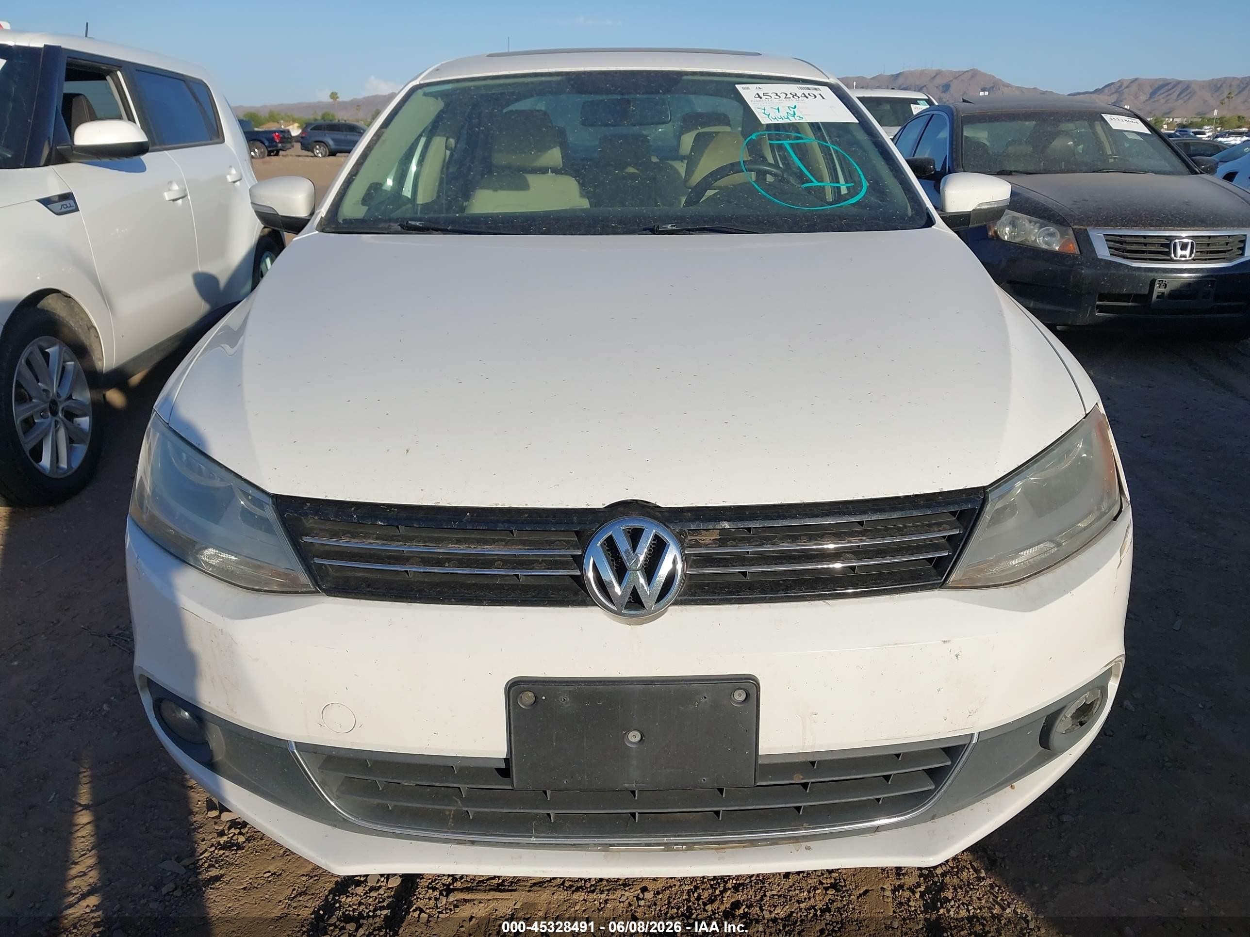 2012 Volkswagen Jetta 2.5l Sel White vin: 3VWLP7AJ7CM411712