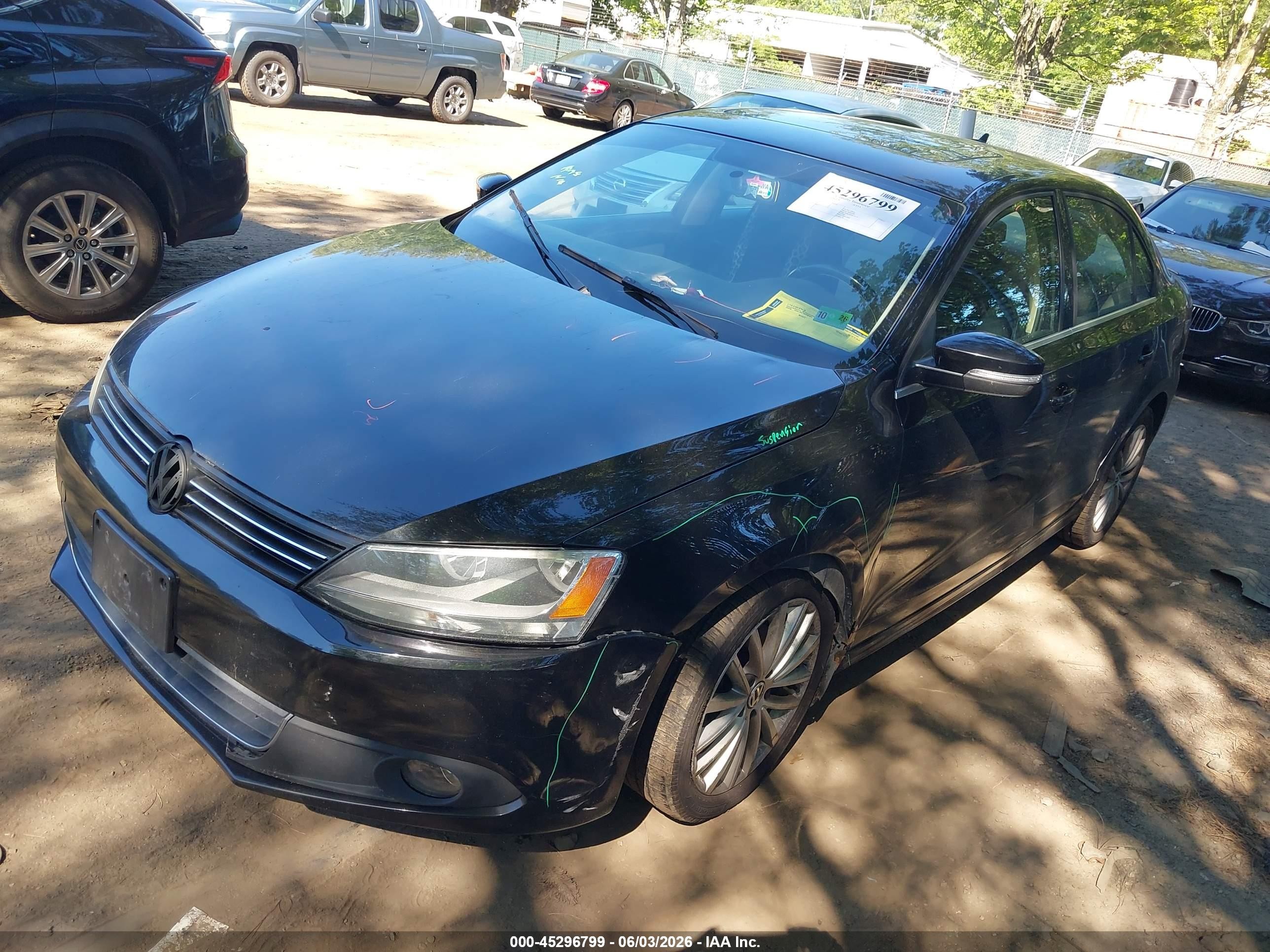 2013 Volkswagen Jetta 2.5l Sel Black vin: 3VWLP7AJ7DM201435