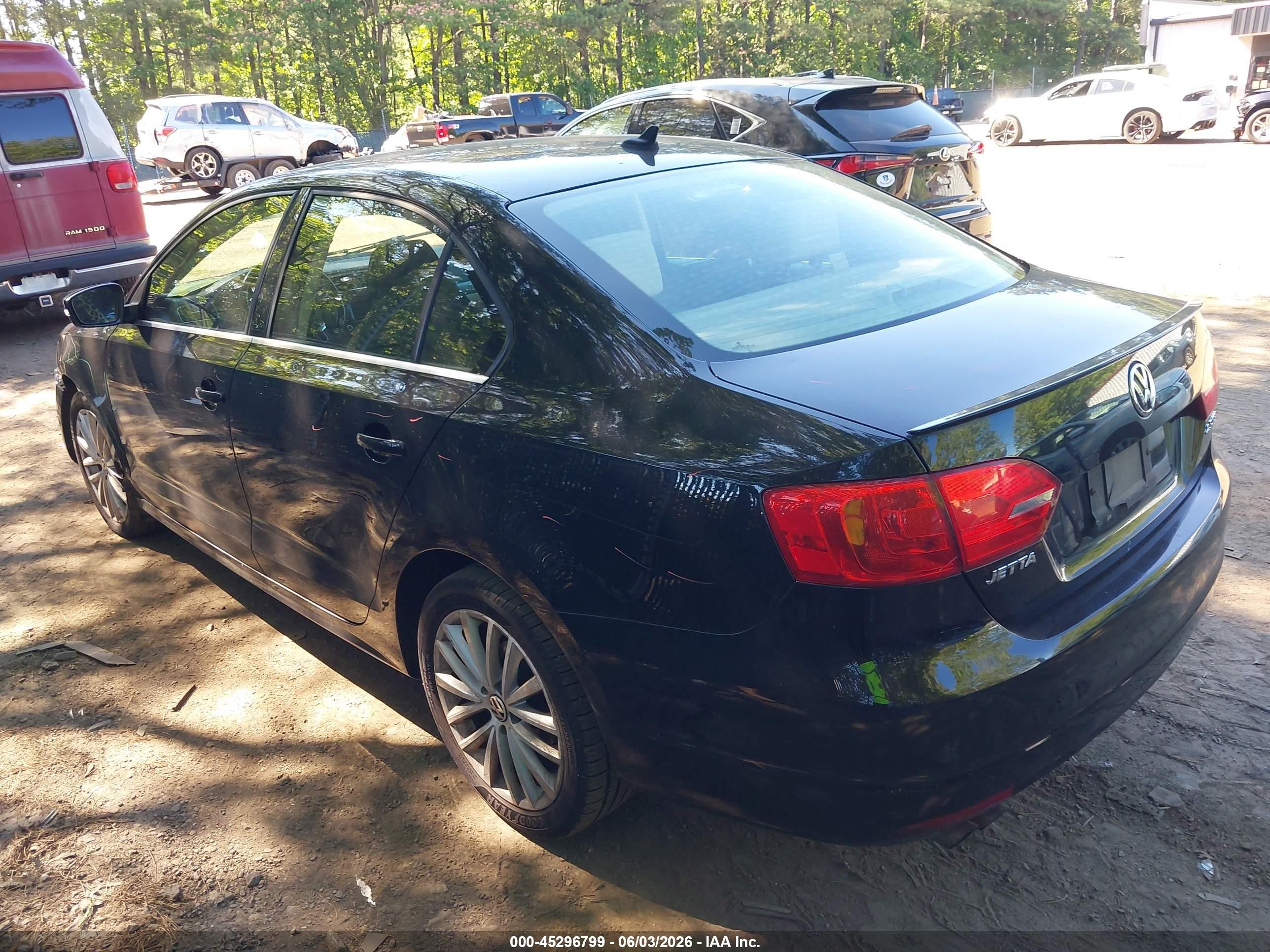2013 Volkswagen Jetta 2.5l Sel Black vin: 3VWLP7AJ7DM201435