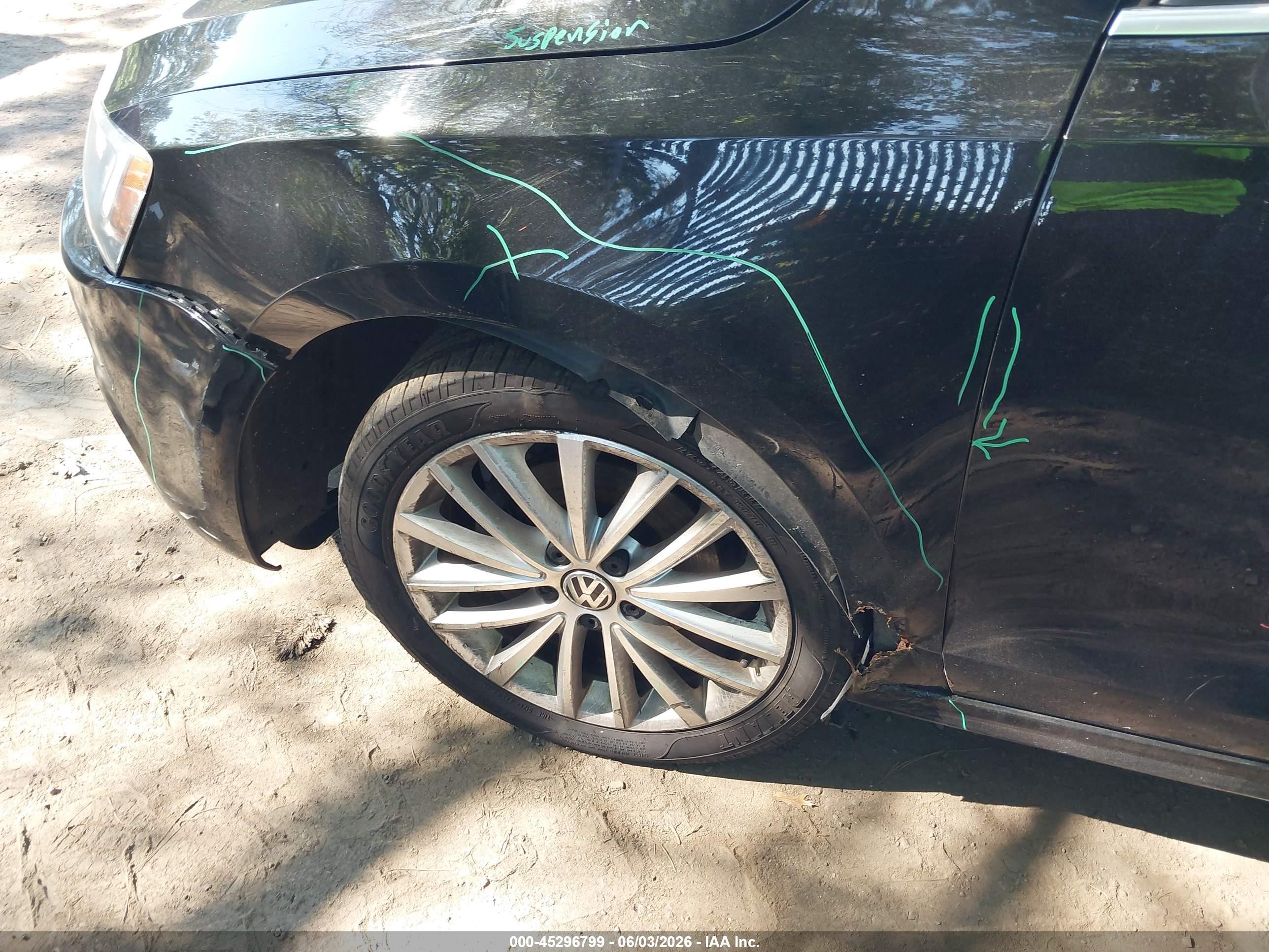 2013 Volkswagen Jetta 2.5l Sel Black vin: 3VWLP7AJ7DM201435