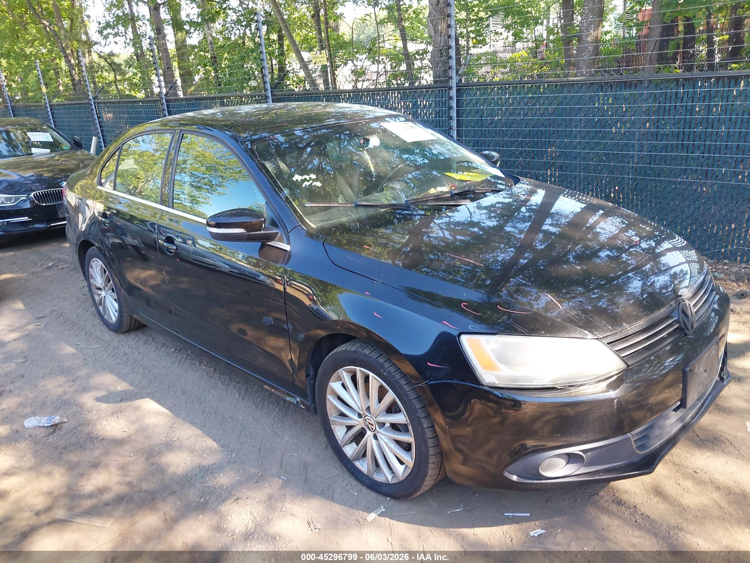 2013 Volkswagen Jetta 2.5l Sel Black vin: 3VWLP7AJ7DM201435