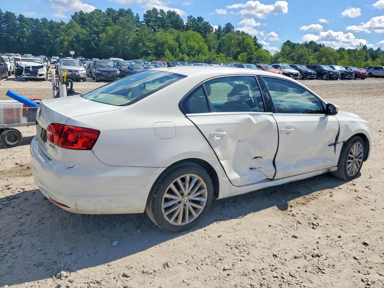 2012 Volkswagen Jetta Sel Белый vin: 3VWLP7AJ8CM468968