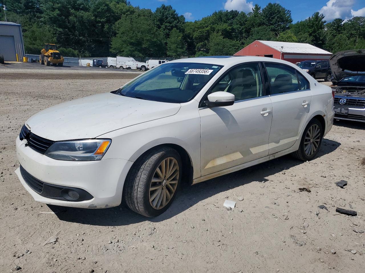 2012 Volkswagen Jetta Sel Белый vin: 3VWLP7AJ8CM468968