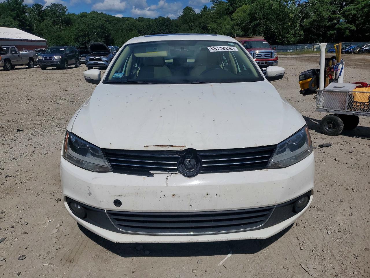2012 Volkswagen Jetta Sel Белый vin: 3VWLP7AJ8CM468968