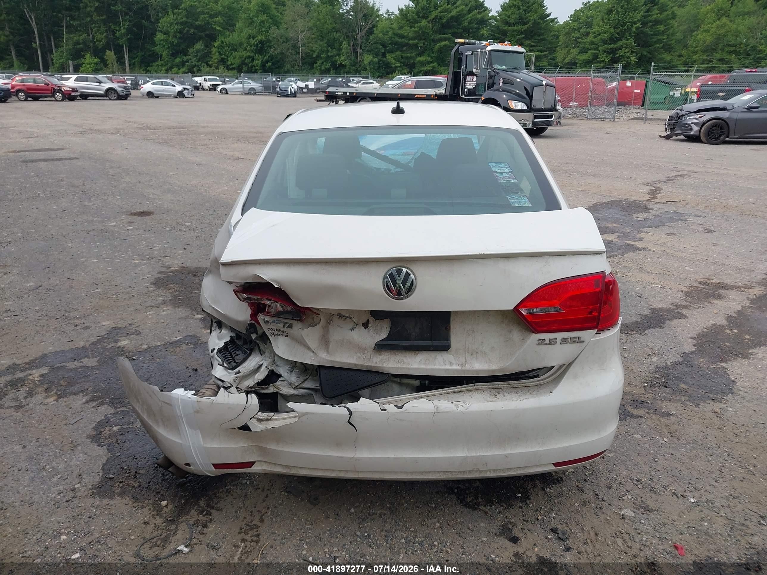 2013 Volkswagen Jetta 2.5l Sel White vin: 3VWLP7AJ8DM446549