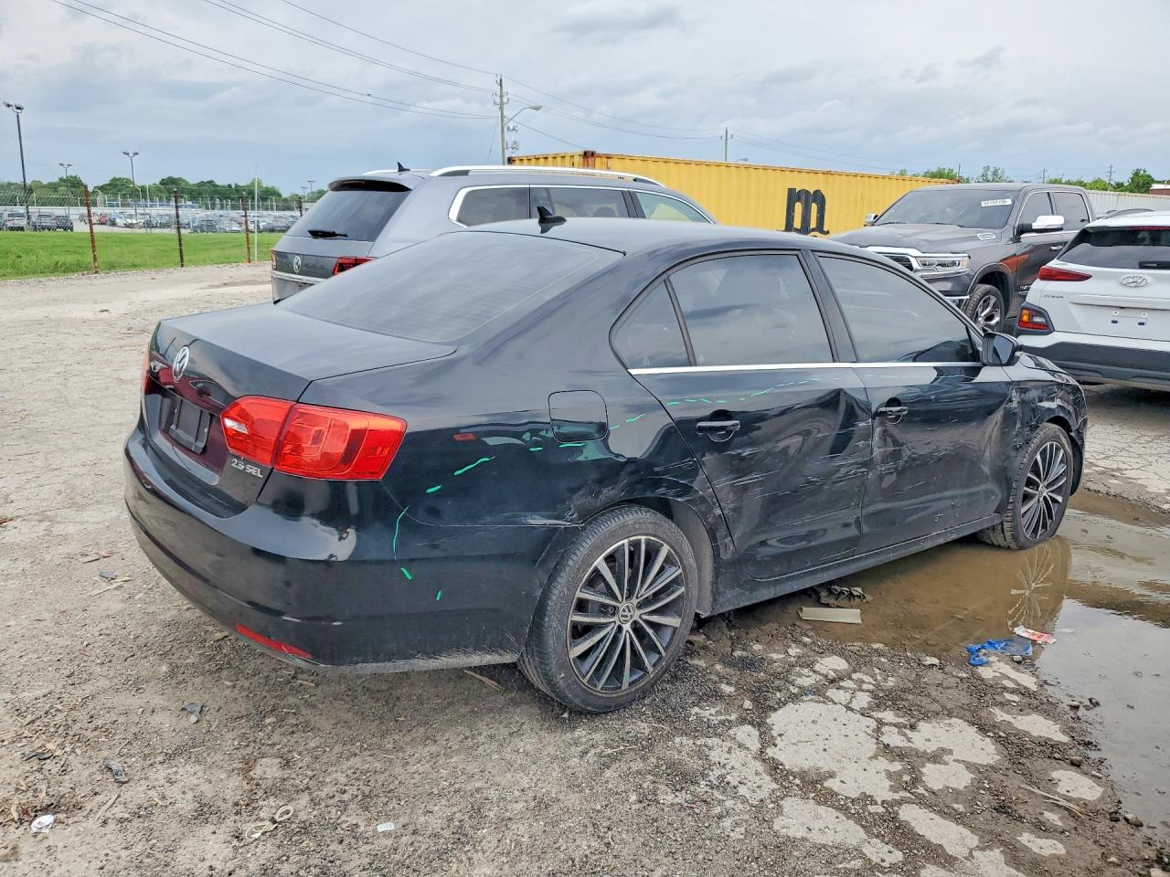 2012 Volkswagen Jetta Sel Black vin: 3VWLP7AJ9CM413266