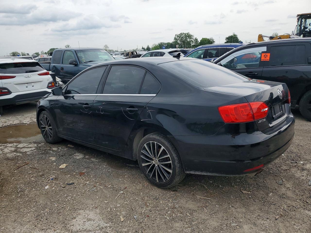 2012 Volkswagen Jetta Sel Black vin: 3VWLP7AJ9CM413266