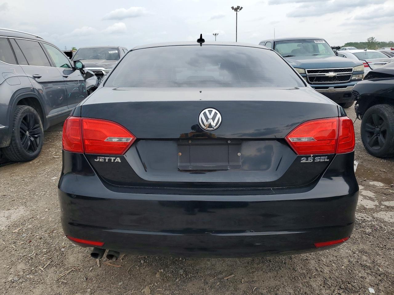 2012 Volkswagen Jetta Sel Black vin: 3VWLP7AJ9CM413266