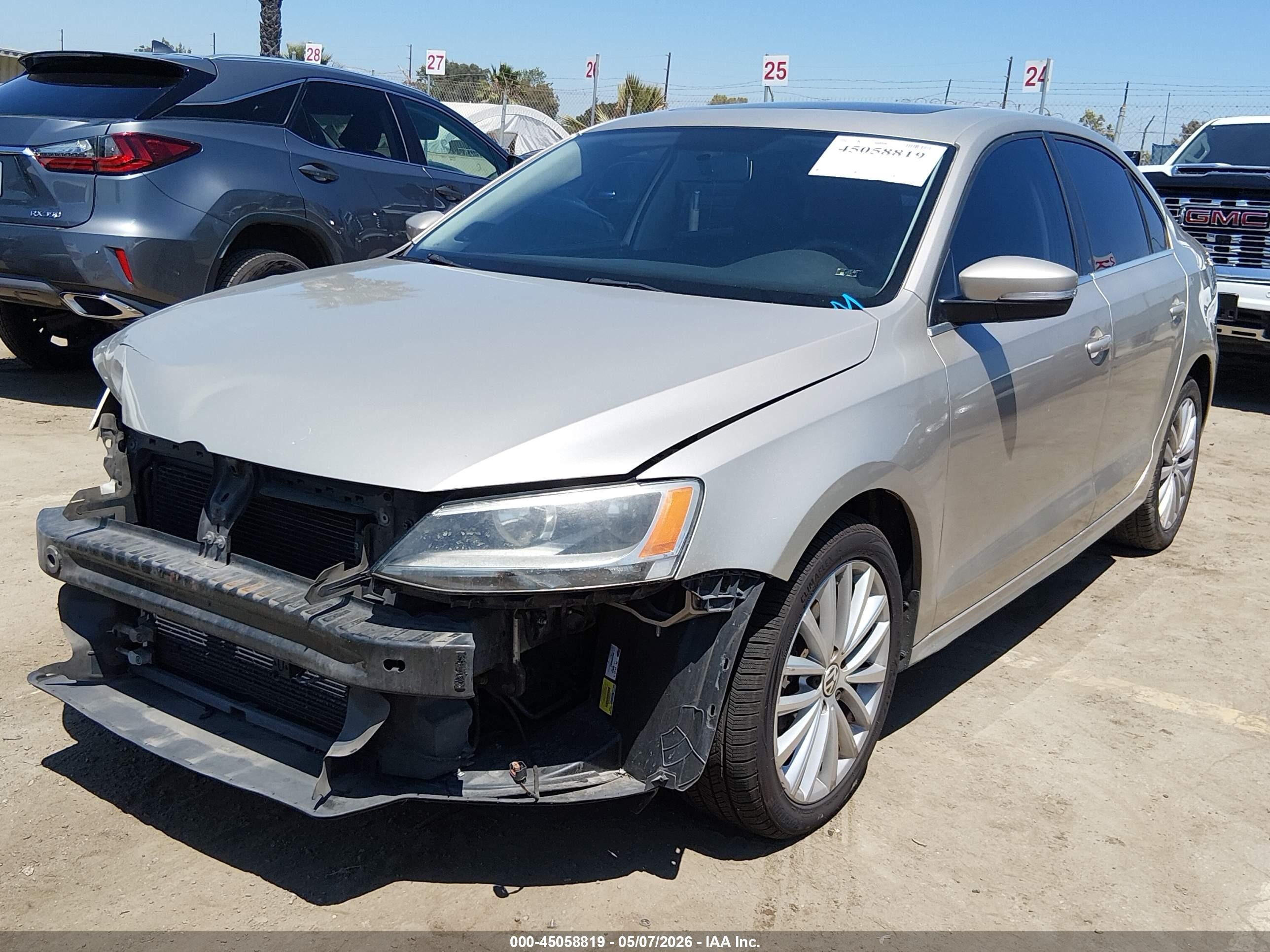 2012 Volkswagen Jetta 2.5l Sel Gold vin: 3VWLP7AJ9CM458868