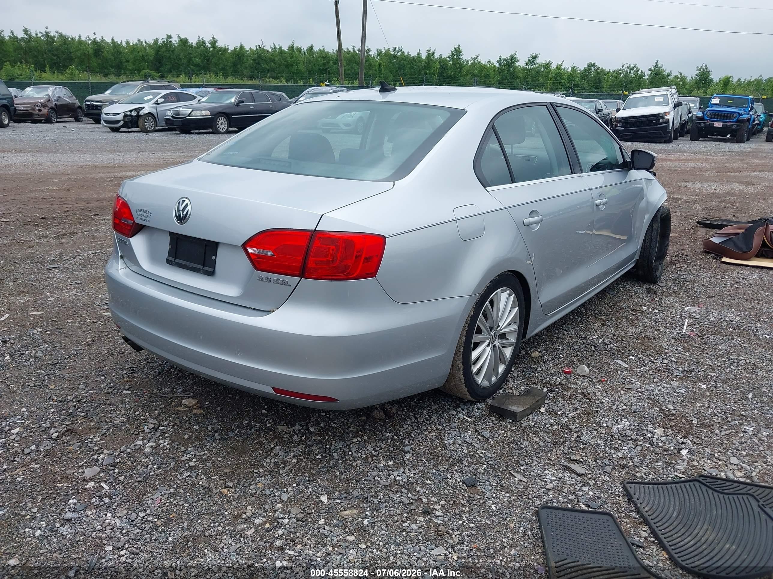 2013 Volkswagen Jetta 2.5l Sel Silver vin: 3VWLP7AJ9DM276993