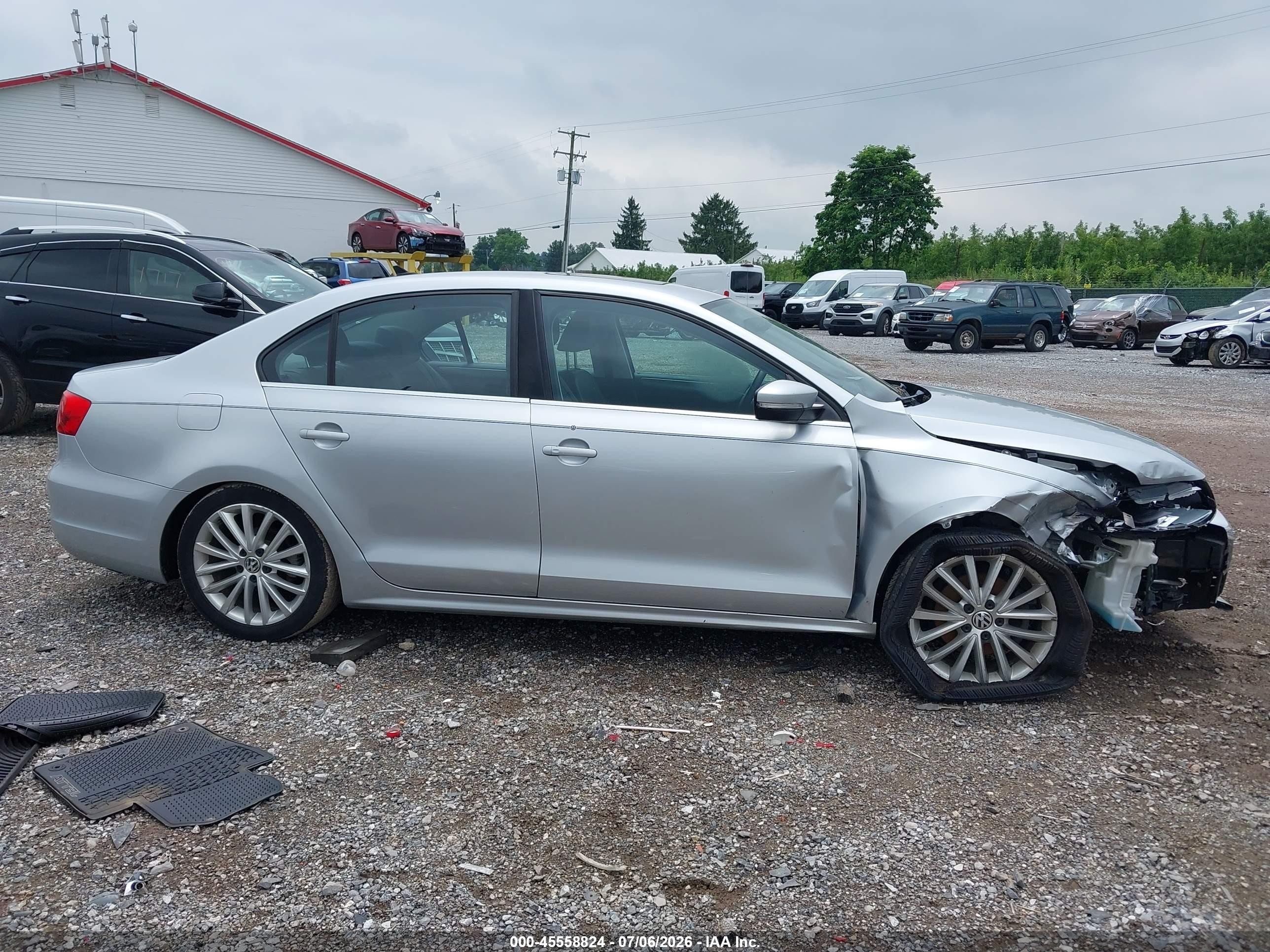2013 Volkswagen Jetta 2.5l Sel Silver vin: 3VWLP7AJ9DM276993