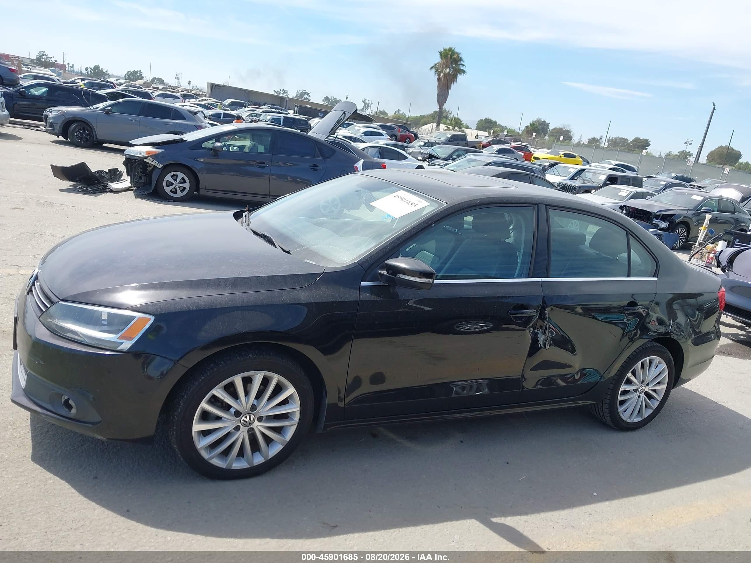 2013 Volkswagen Jetta 2.5l Sel Black vin: 3VWLP7AJ9DM451484