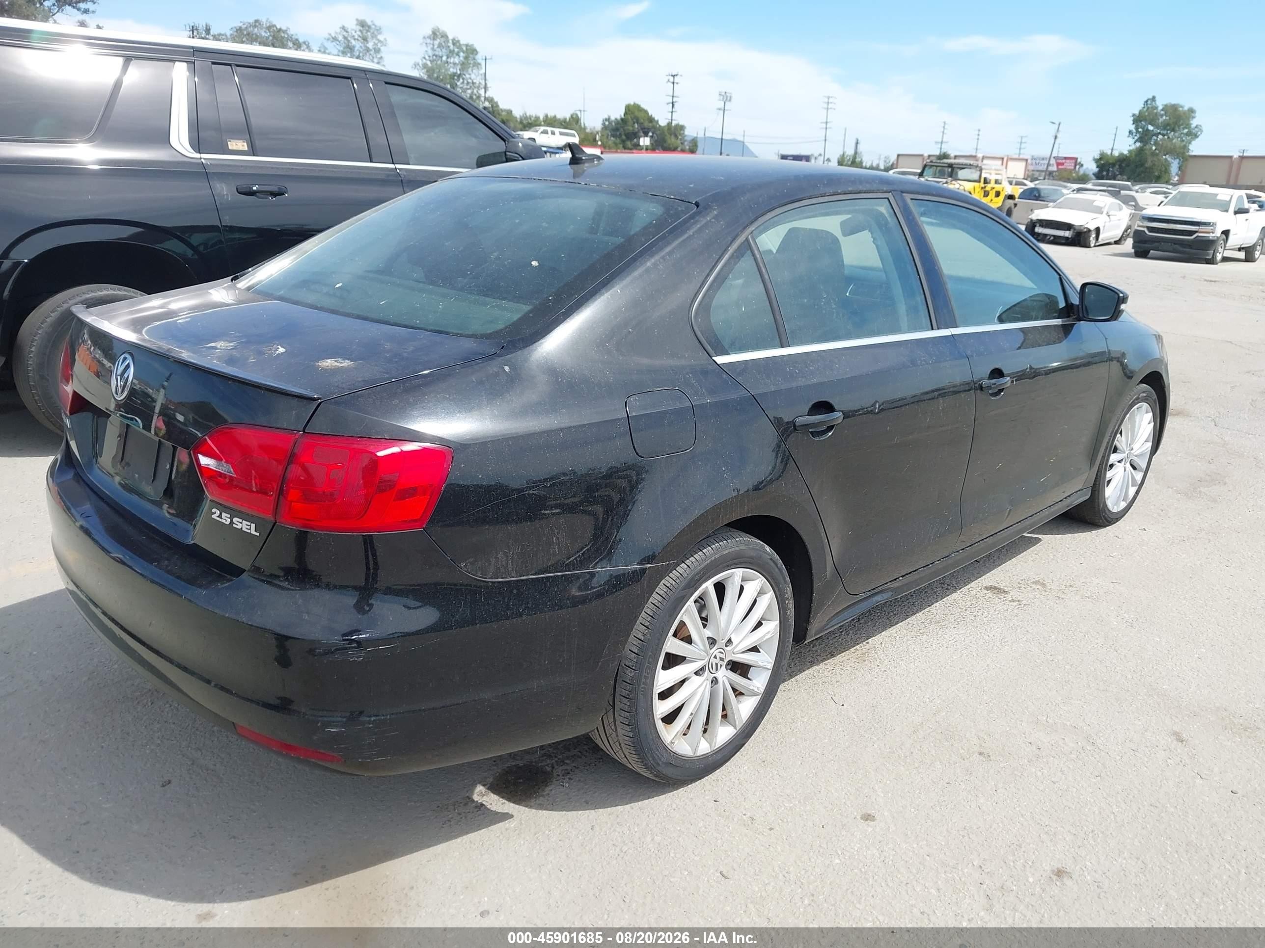 2013 Volkswagen Jetta 2.5l Sel Black vin: 3VWLP7AJ9DM451484