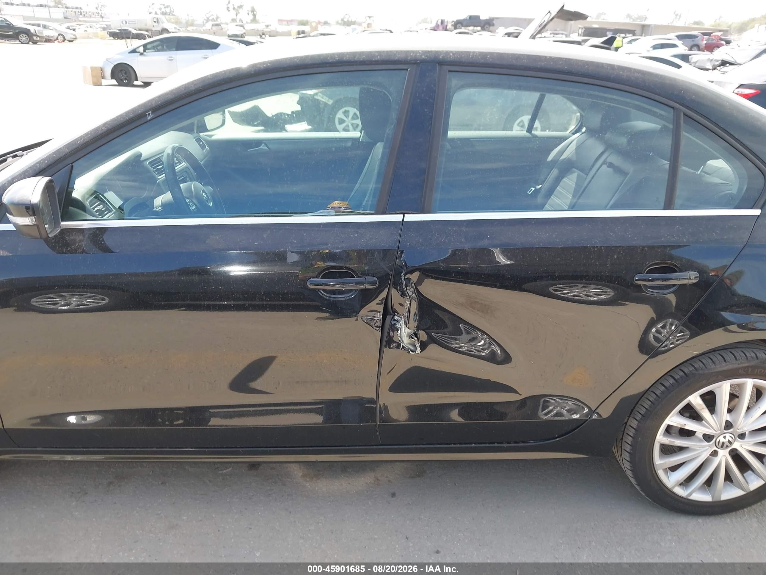 2013 Volkswagen Jetta 2.5l Sel Black vin: 3VWLP7AJ9DM451484