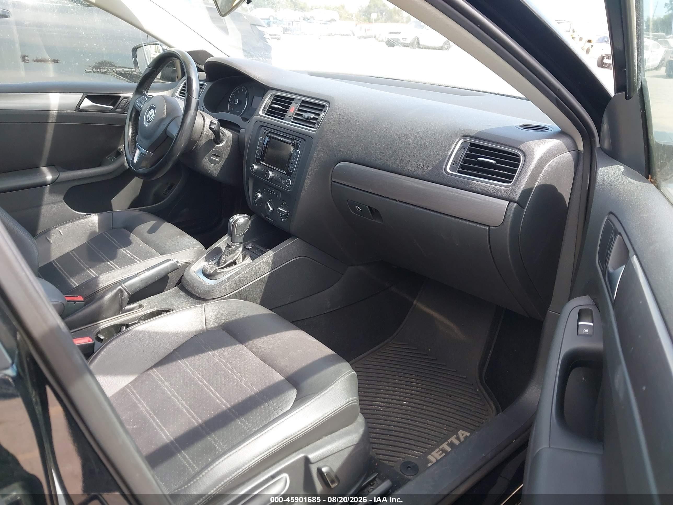 2013 Volkswagen Jetta 2.5l Sel Black vin: 3VWLP7AJ9DM451484