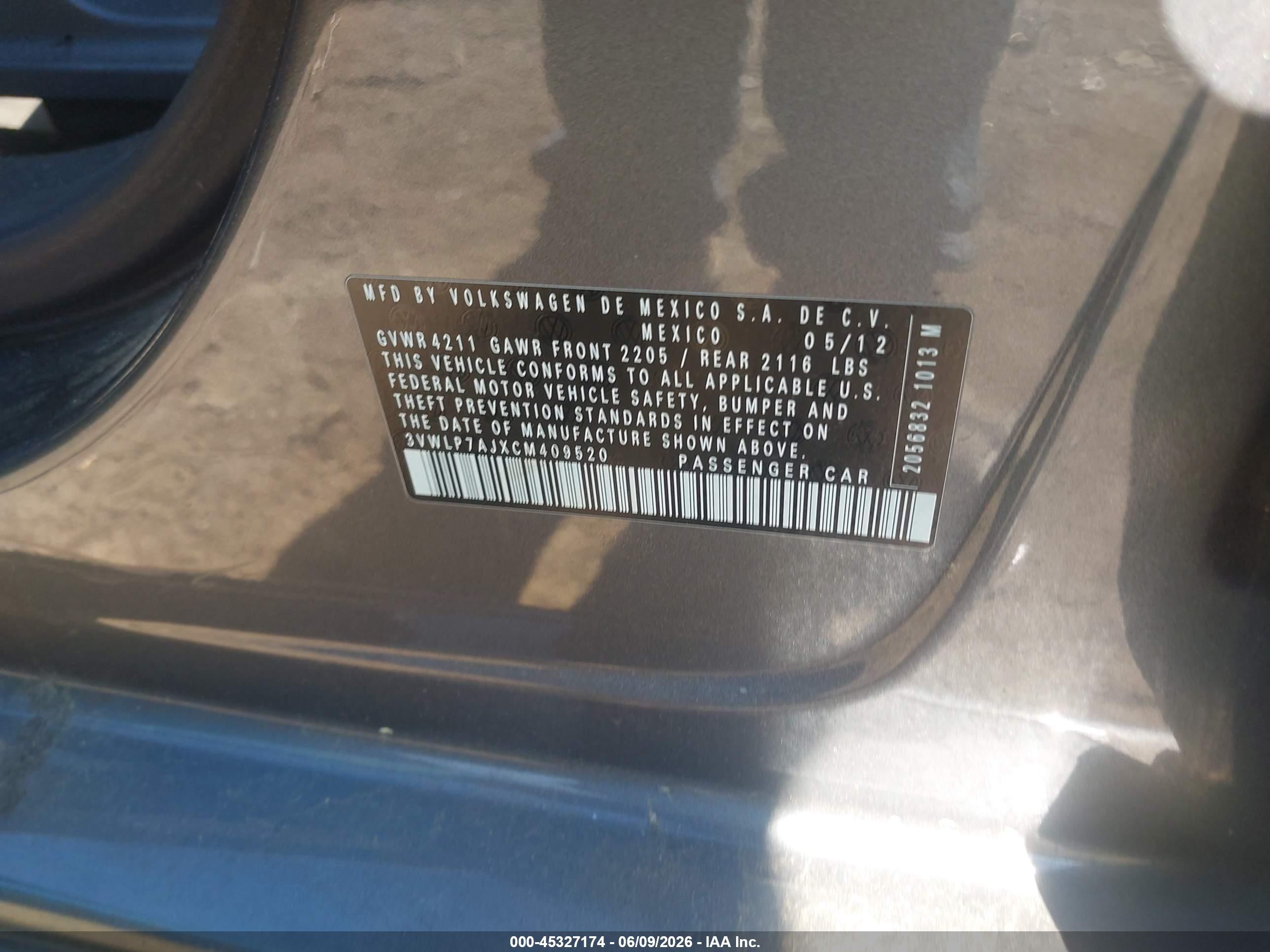 2012 Volkswagen Jetta 2.5l Sel Gray vin: 3VWLP7AJXCM409520