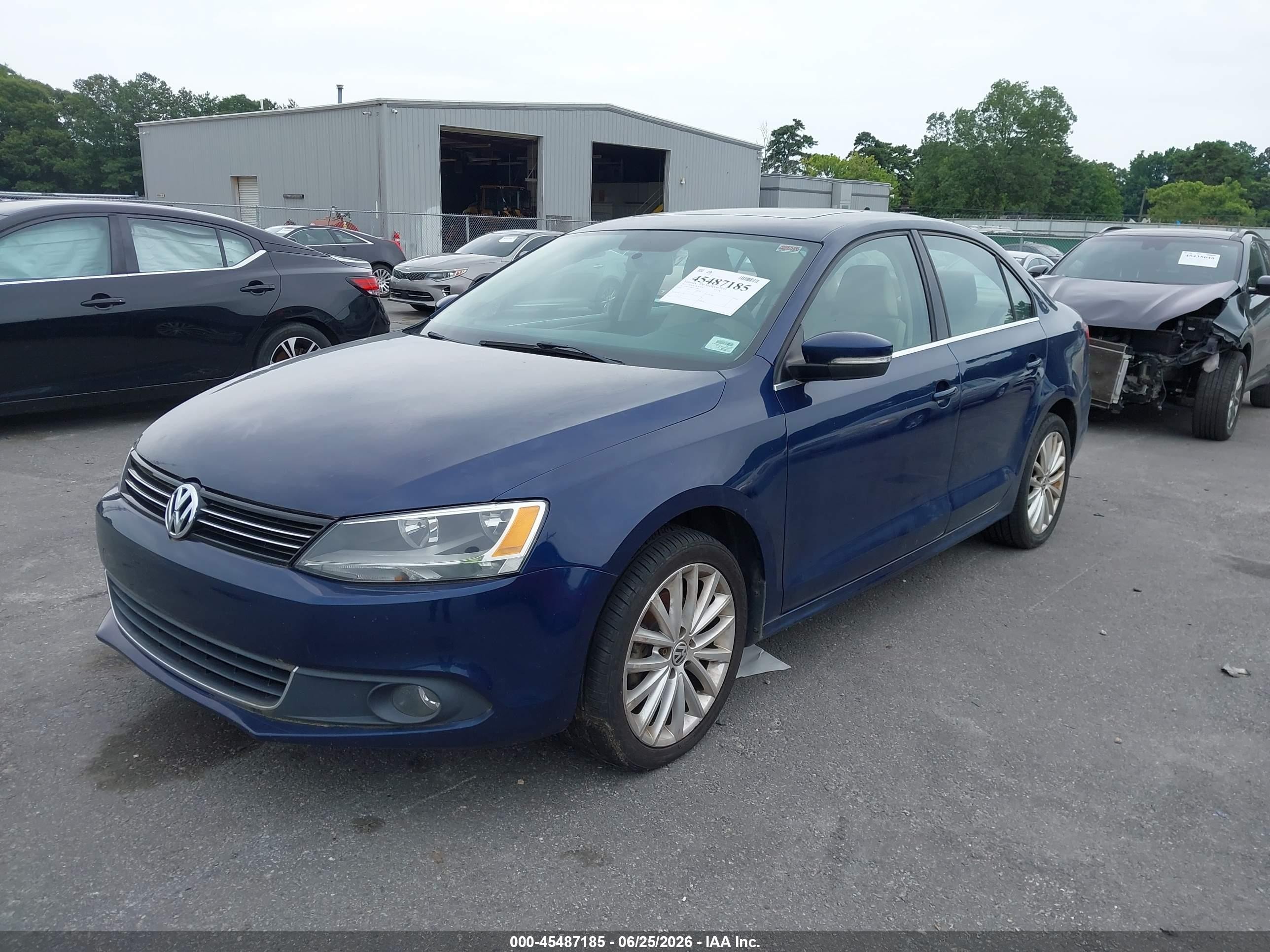 2012 Volkswagen Jetta 2.5l Sel Blue vin: 3VWLP7AJXCM426883