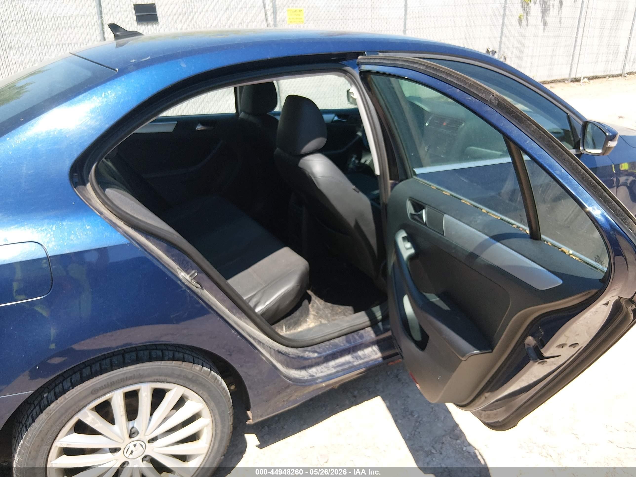 2012 Volkswagen Jetta 2.5l Sel Blue vin: 3VWLX7AJ0CM009238