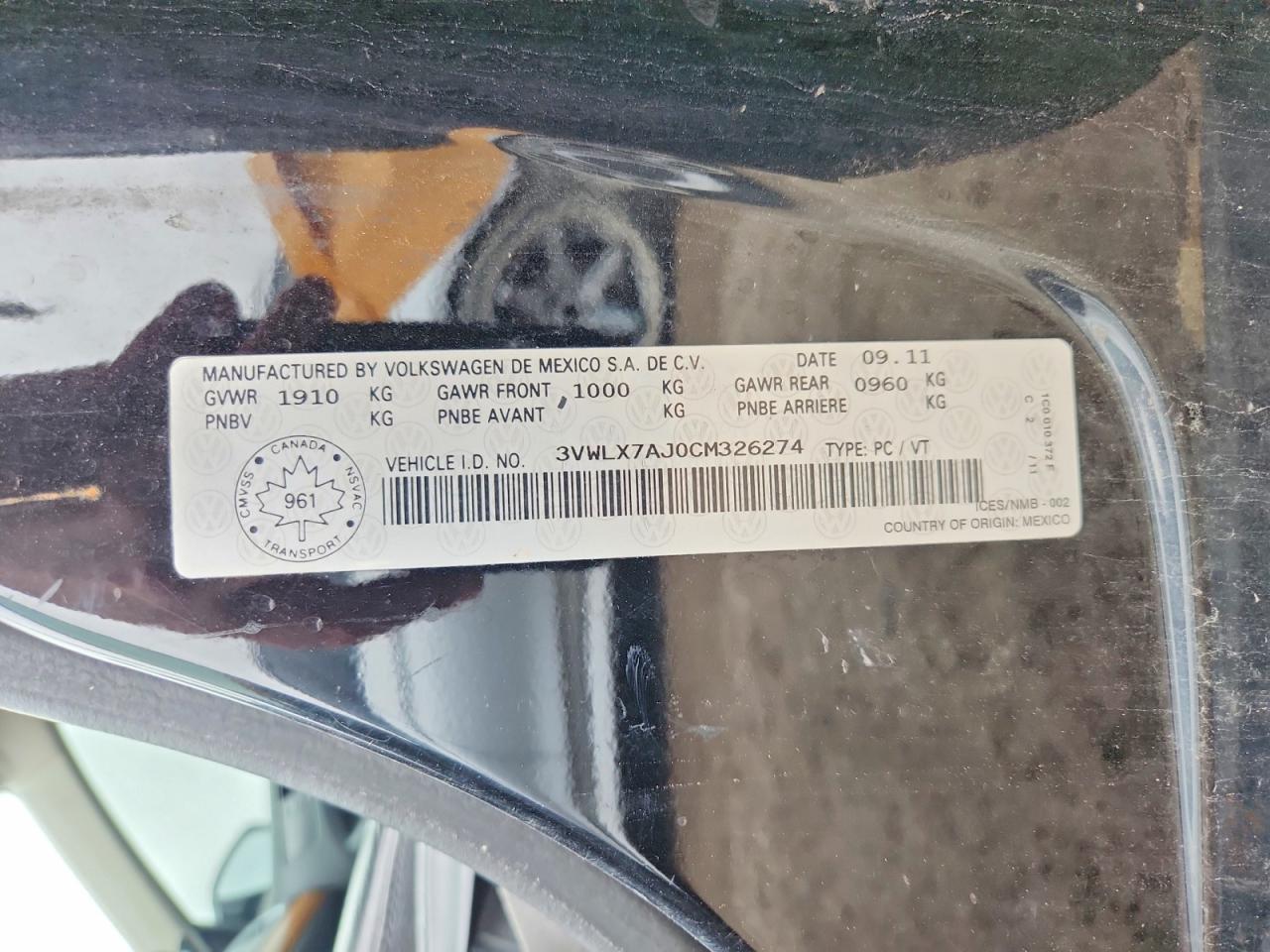 2012 Volkswagen Jetta Sel Черный vin: 3VWLX7AJ0CM326274