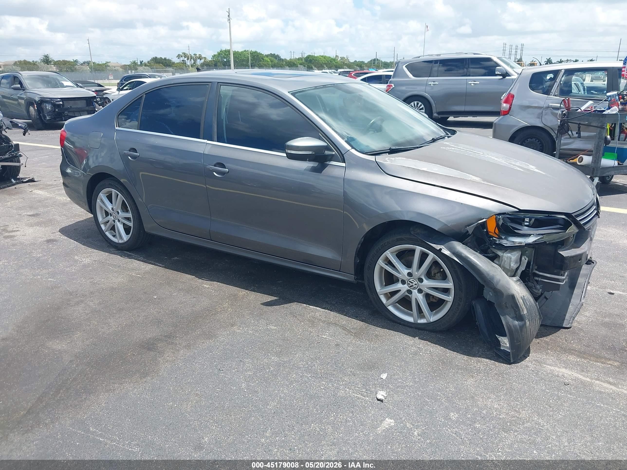 2012 Volkswagen Jetta 2.5l Sel Gray vin: 3VWLX7AJ0CM365849