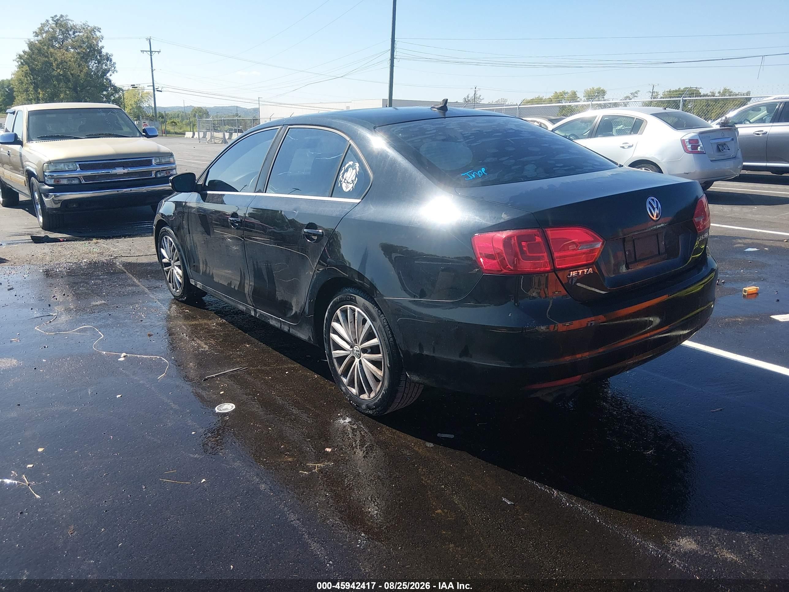 2013 Volkswagen Jetta 2.5l Sel Black vin: 3VWLX7AJ0DM378716