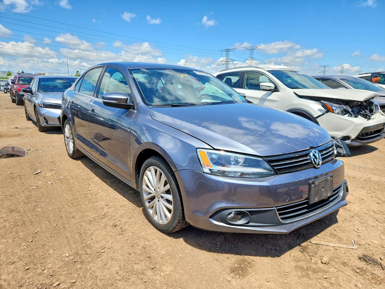 2013 Volkswagen Jetta Sel Gray vin: 3VWLX7AJ0DM401282