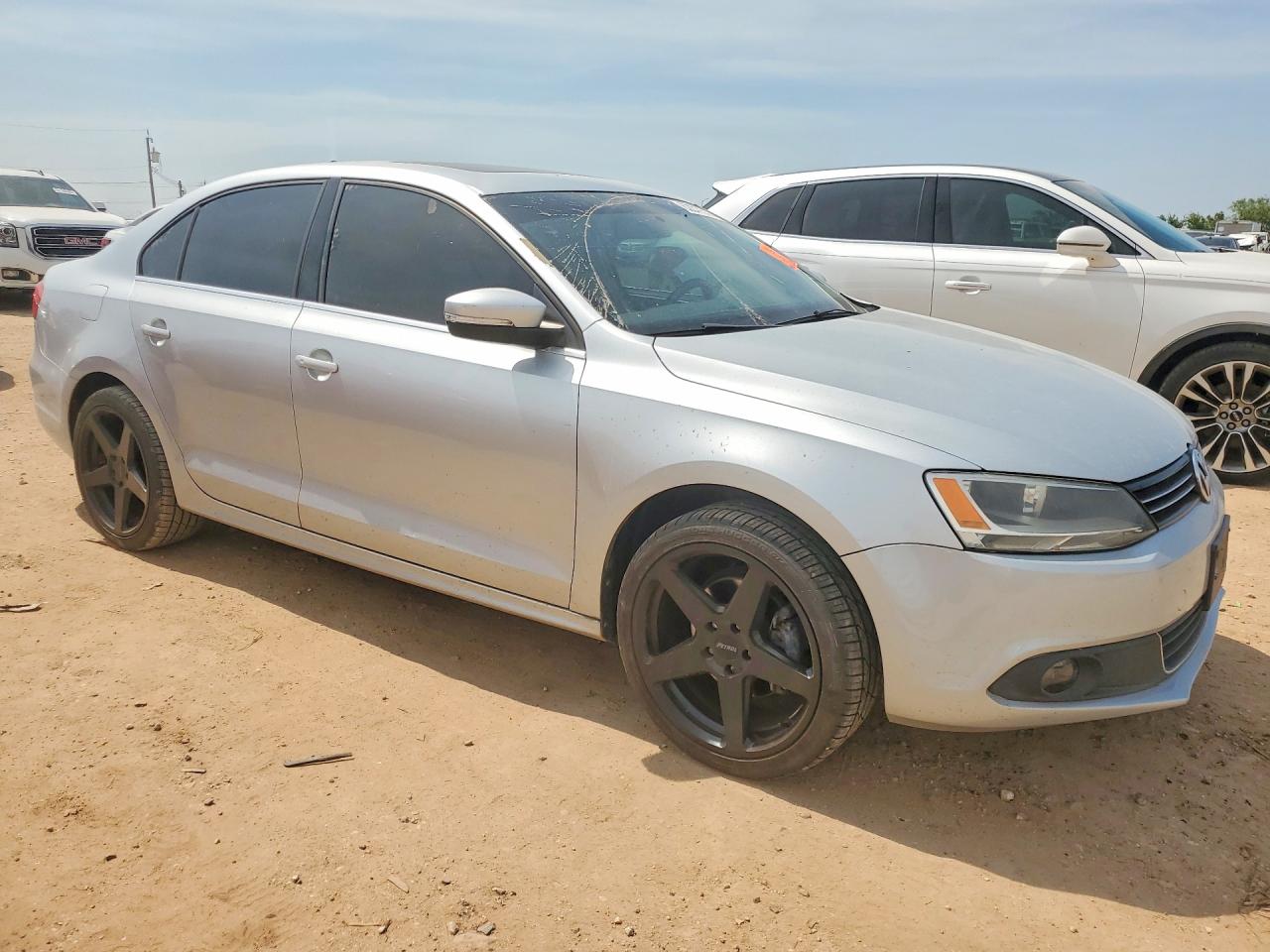 2013 Volkswagen Jetta Sel Silver vin: 3VWLX7AJ0DM435089