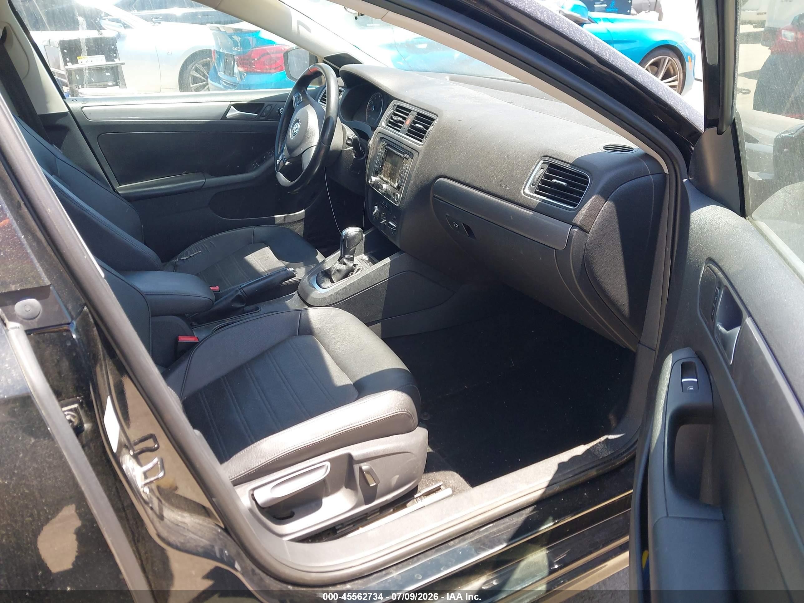 2013 Volkswagen Jetta 2.5l Sel Черный vin: 3VWLX7AJ1DM391409