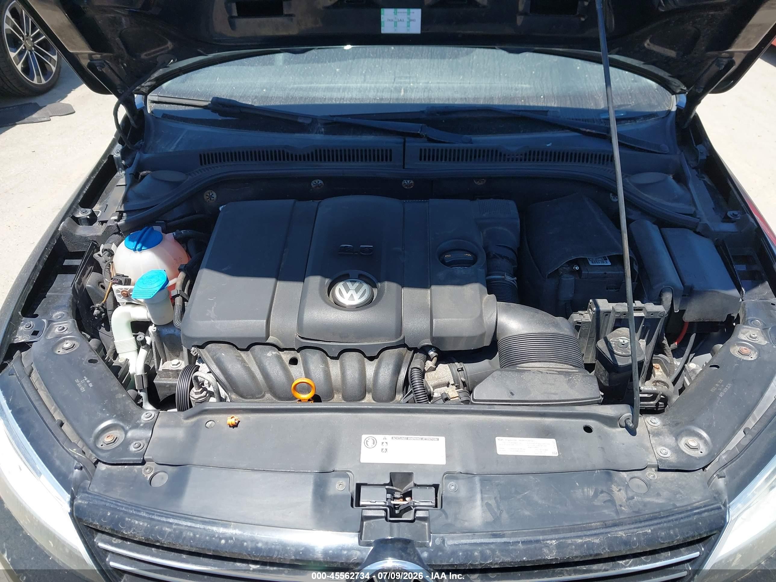 2013 Volkswagen Jetta 2.5l Sel Черный vin: 3VWLX7AJ1DM391409