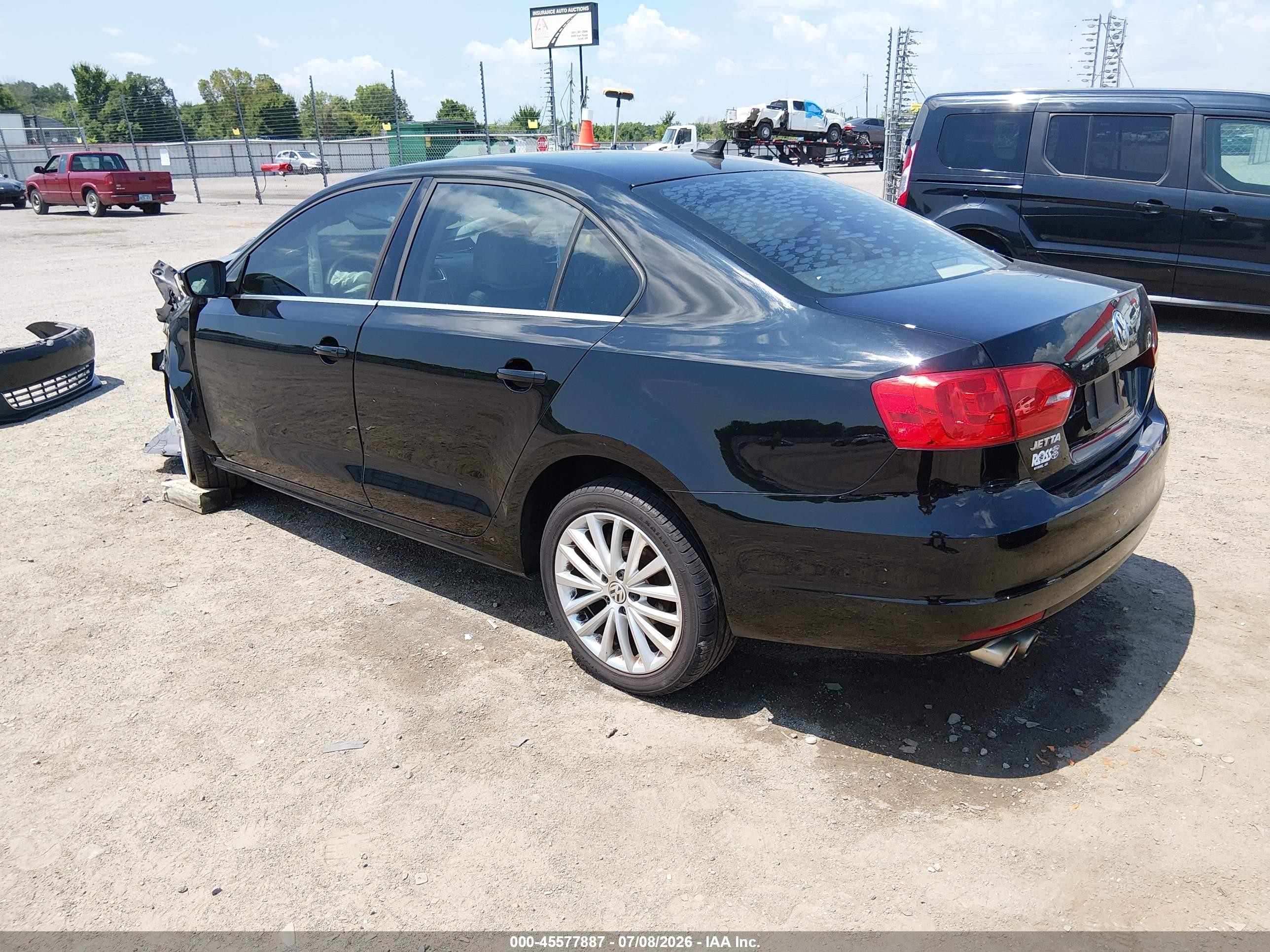 2013 Volkswagen Jetta 2.5l Sel Black vin: 3VWLX7AJ1DM411075