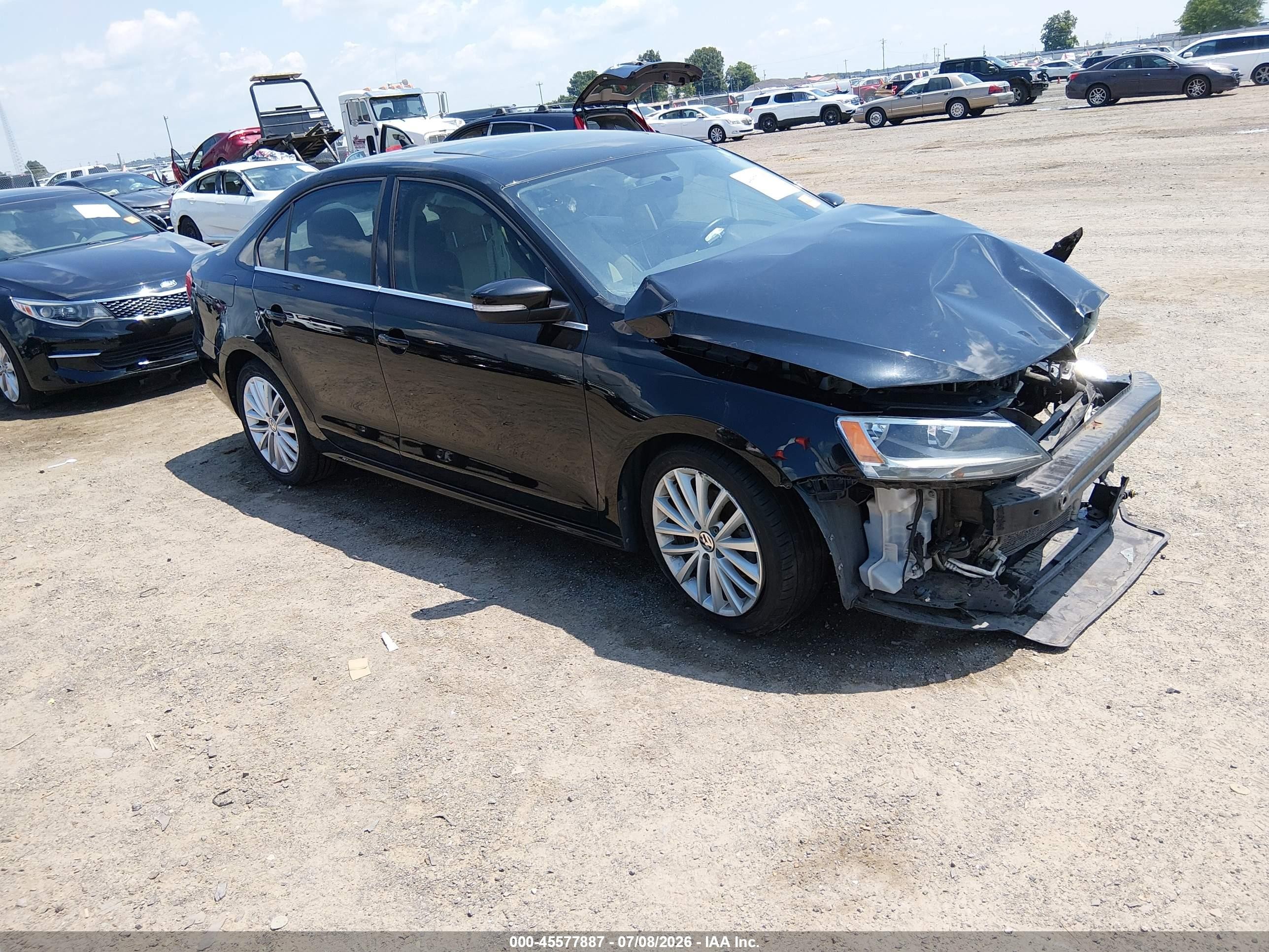 2013 Volkswagen Jetta 2.5l Sel Black vin: 3VWLX7AJ1DM411075