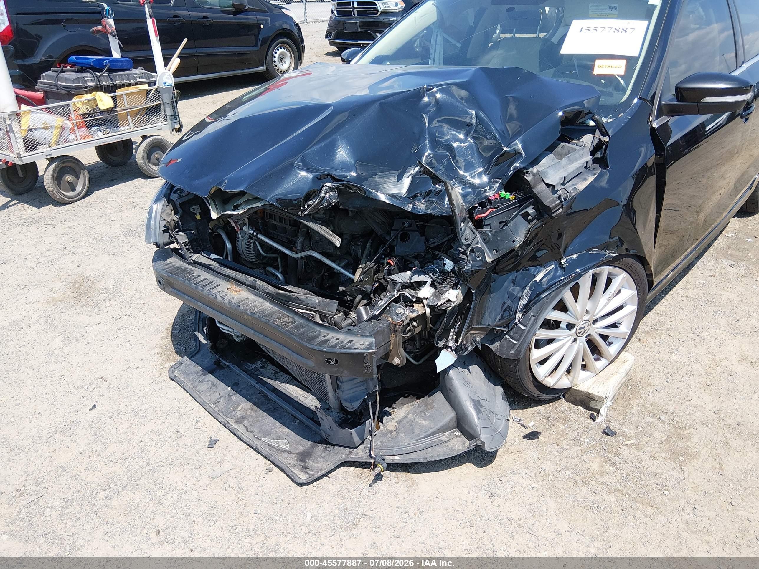 2013 Volkswagen Jetta 2.5l Sel Black vin: 3VWLX7AJ1DM411075