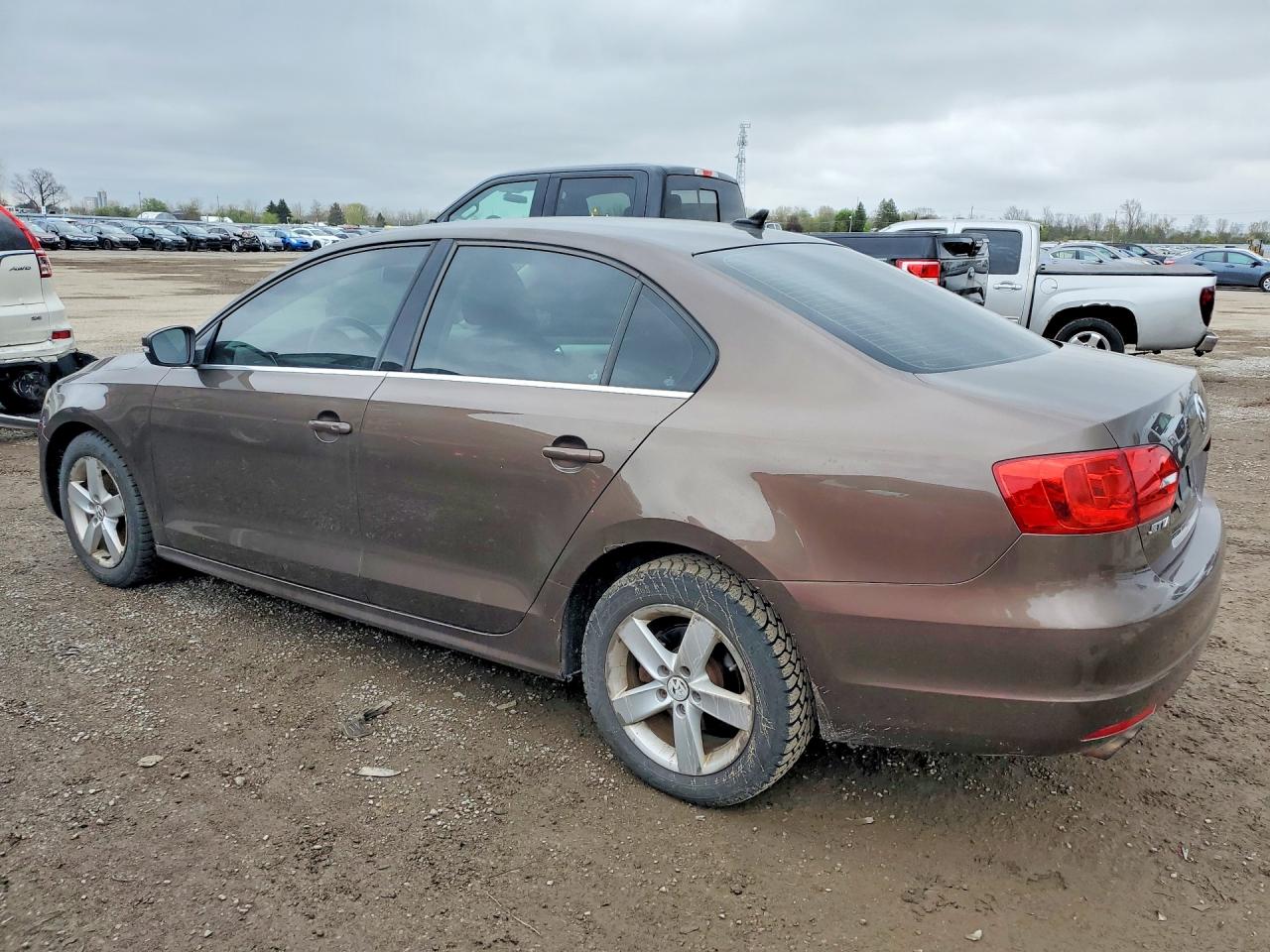 2011 Volkswagen Jetta Sel Brown vin: 3VWLX7AJ2BM009093