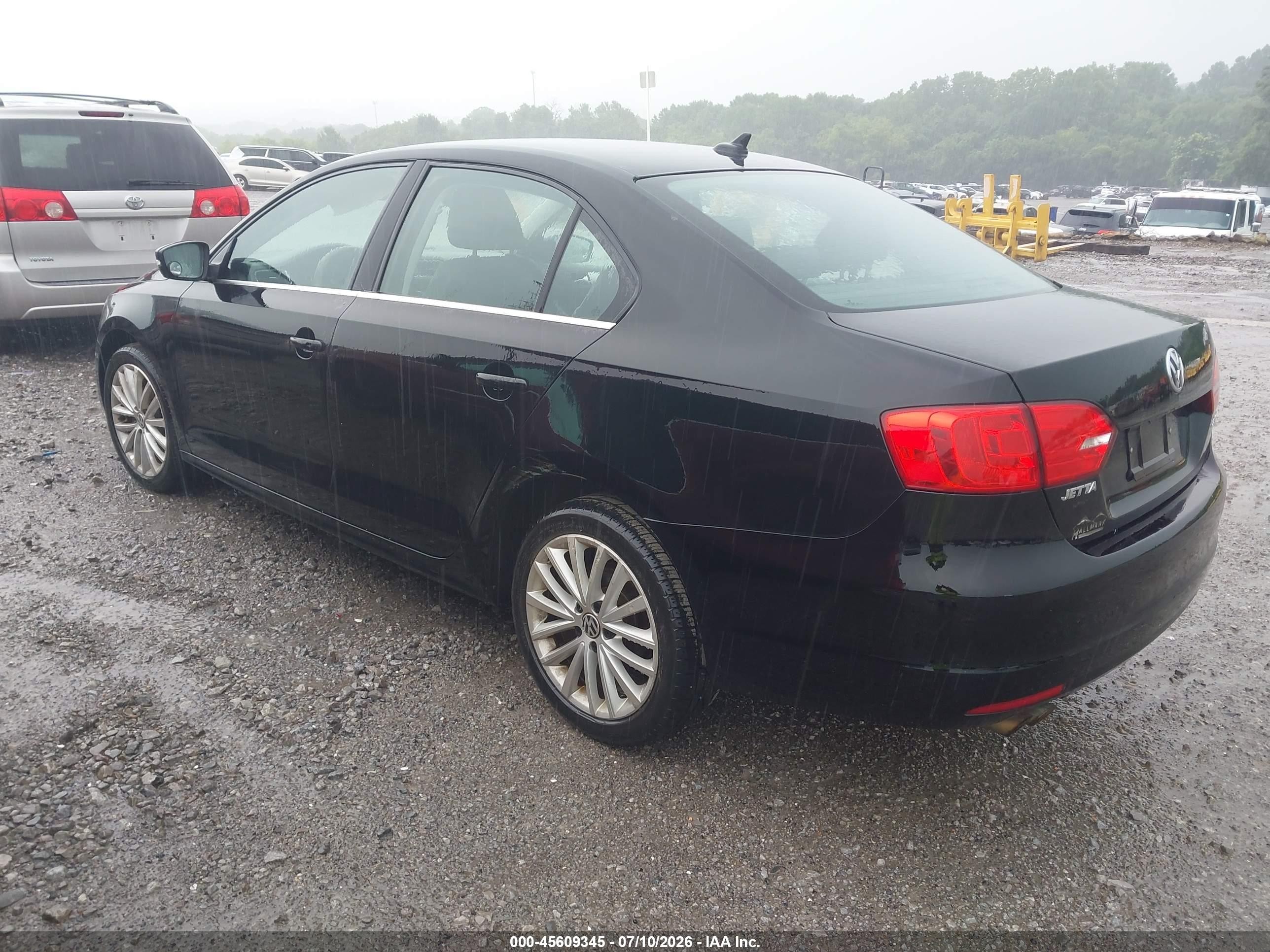 2012 Volkswagen Jetta 2.5l Sel/2.5l Sel Premium Black vin: 3VWLX7AJ2CM410967