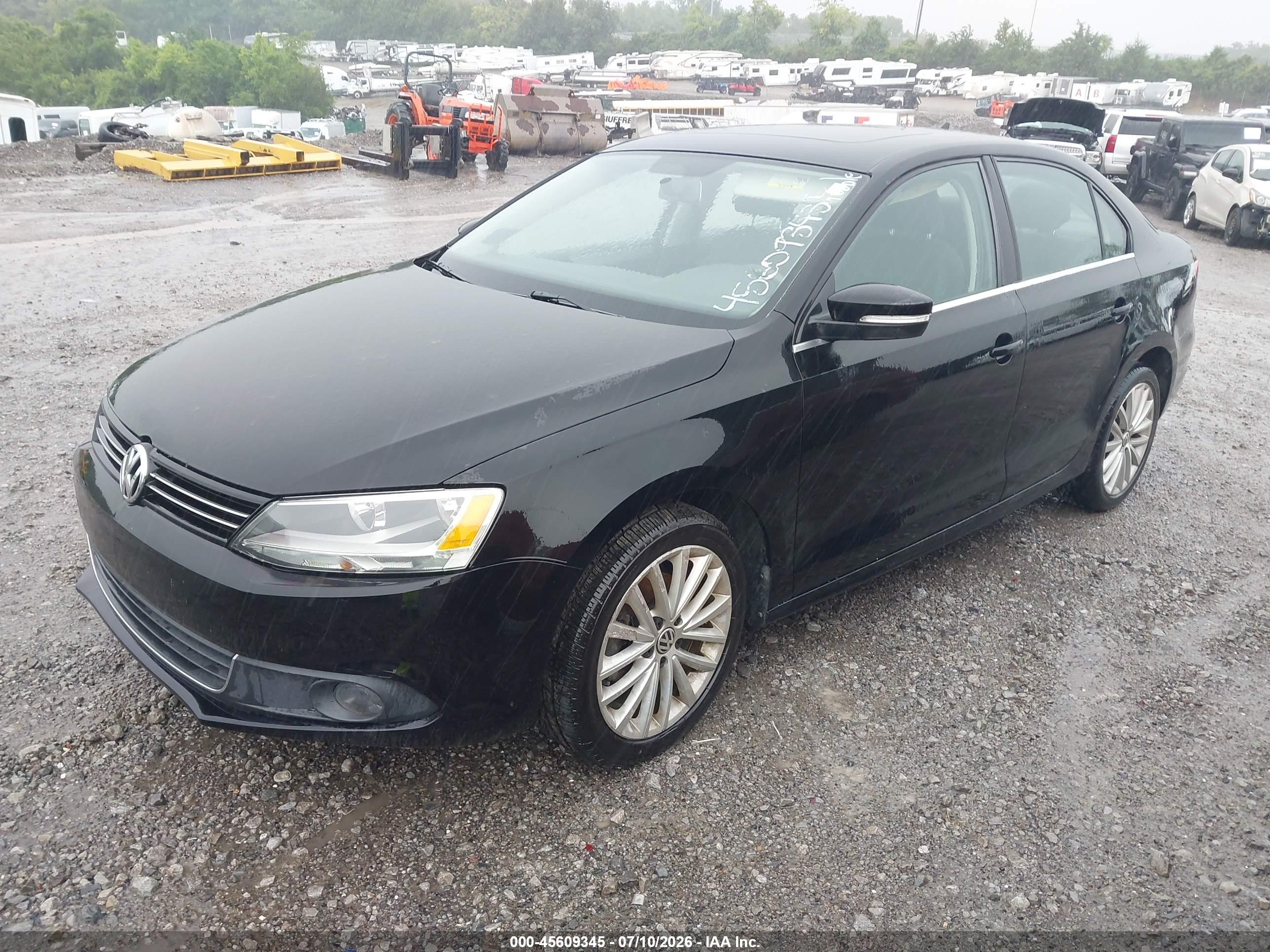 2012 Volkswagen Jetta 2.5l Sel/2.5l Sel Premium Black vin: 3VWLX7AJ2CM410967
