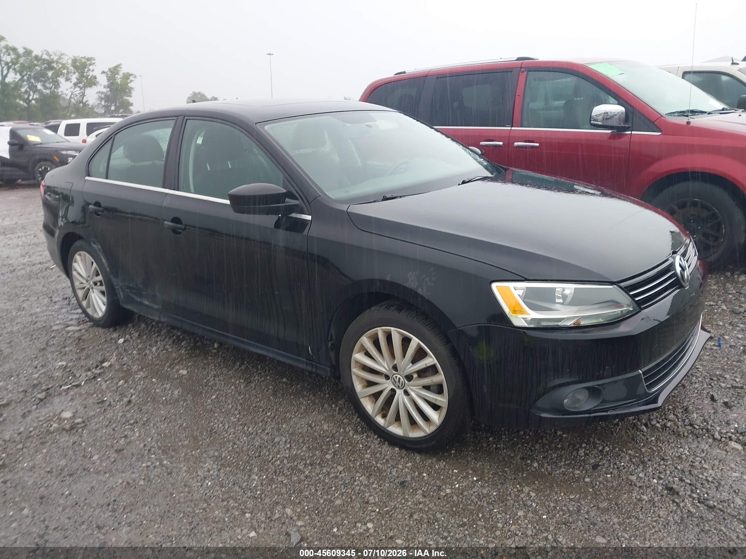 2012 Volkswagen Jetta 2.5l Sel/2.5l Sel Premium Black vin: 3VWLX7AJ2CM410967