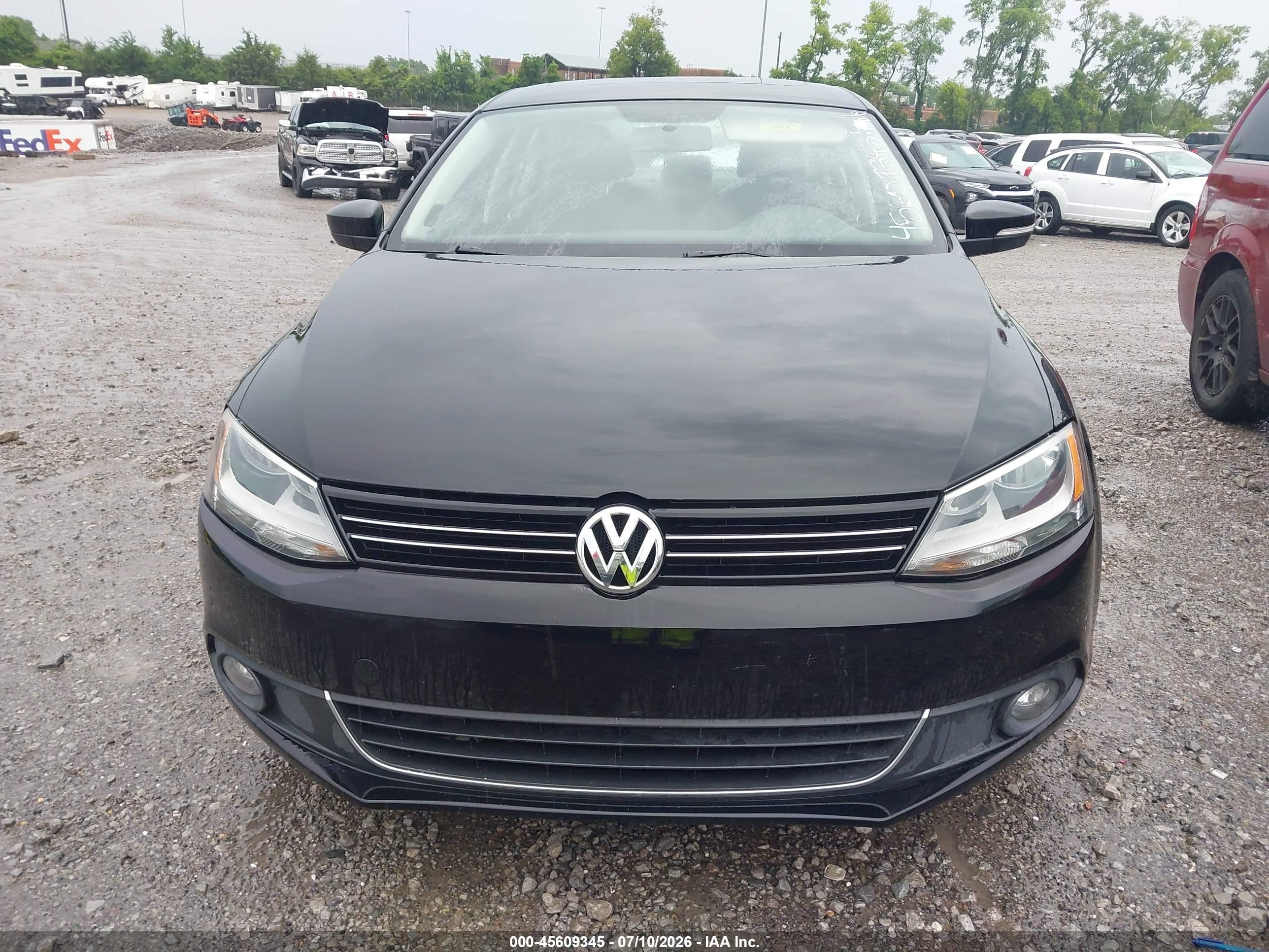 2012 Volkswagen Jetta 2.5l Sel/2.5l Sel Premium Black vin: 3VWLX7AJ2CM410967