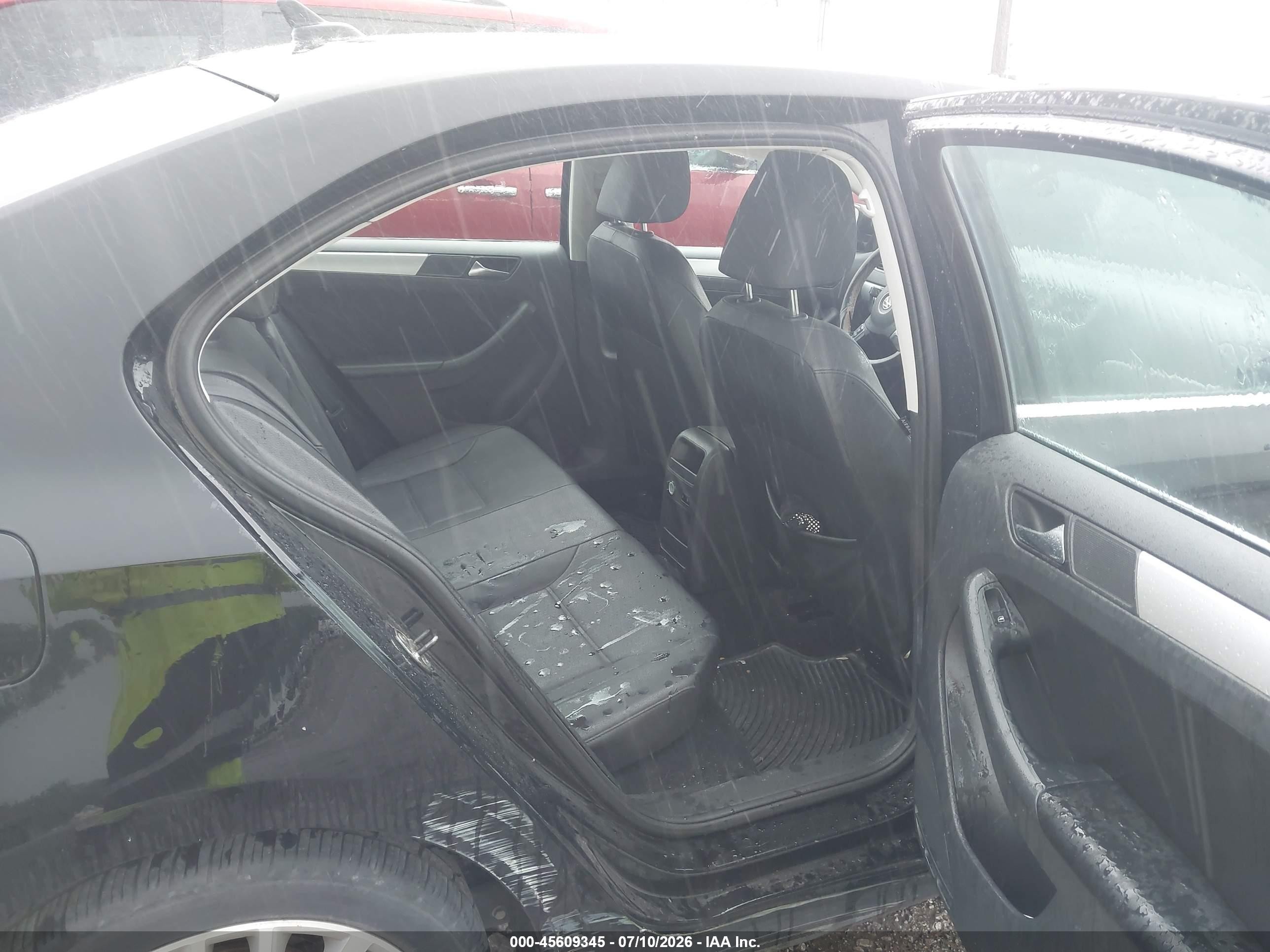 2012 Volkswagen Jetta 2.5l Sel/2.5l Sel Premium Black vin: 3VWLX7AJ2CM410967