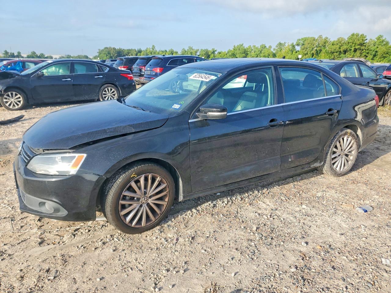 2013 Volkswagen Jetta Sel Black vin: 3VWLX7AJ3DM447088