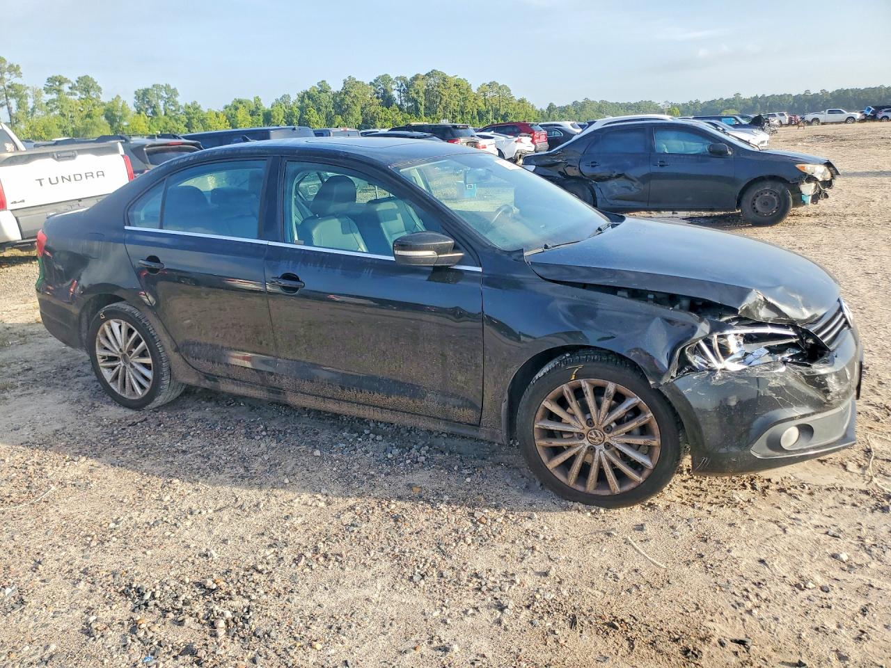 2013 Volkswagen Jetta Sel Black vin: 3VWLX7AJ3DM447088