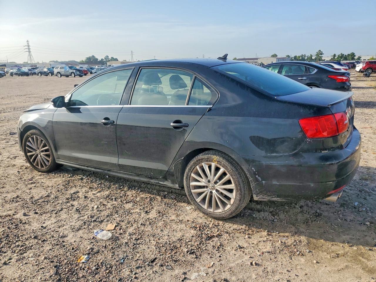 2013 Volkswagen Jetta Sel Black vin: 3VWLX7AJ3DM447088