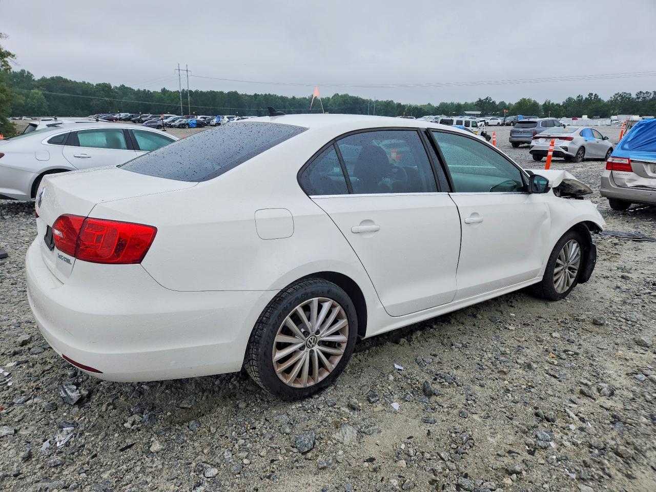2012 Volkswagen Jetta Sel White vin: 3VWLX7AJ4CM347435