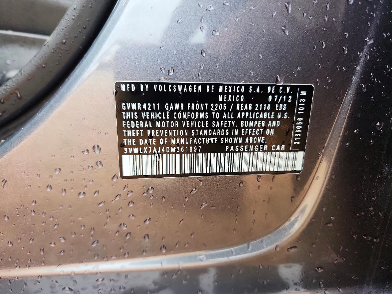 2013 Volkswagen Jetta Sel Серый vin: 3VWLX7AJ4DM361997