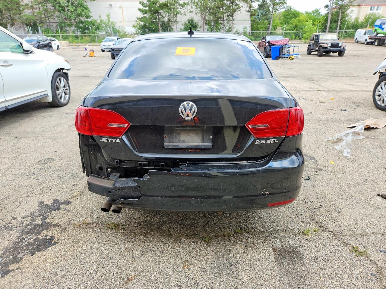 2011 Volkswagen Jetta Sel Black vin: 3VWLX7AJ5BM376151