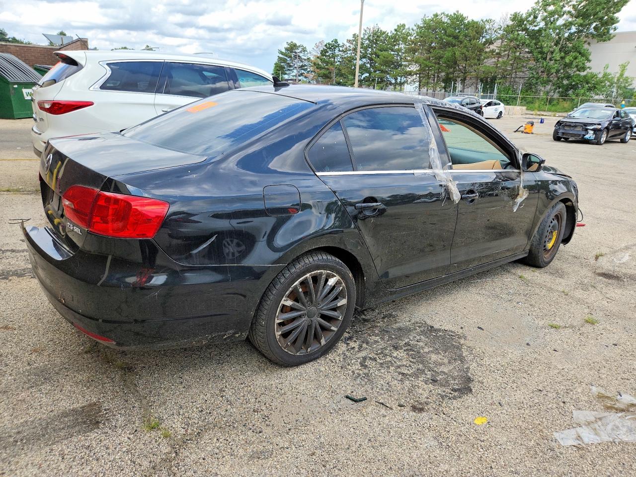 2011 Volkswagen Jetta Sel Black vin: 3VWLX7AJ5BM376151