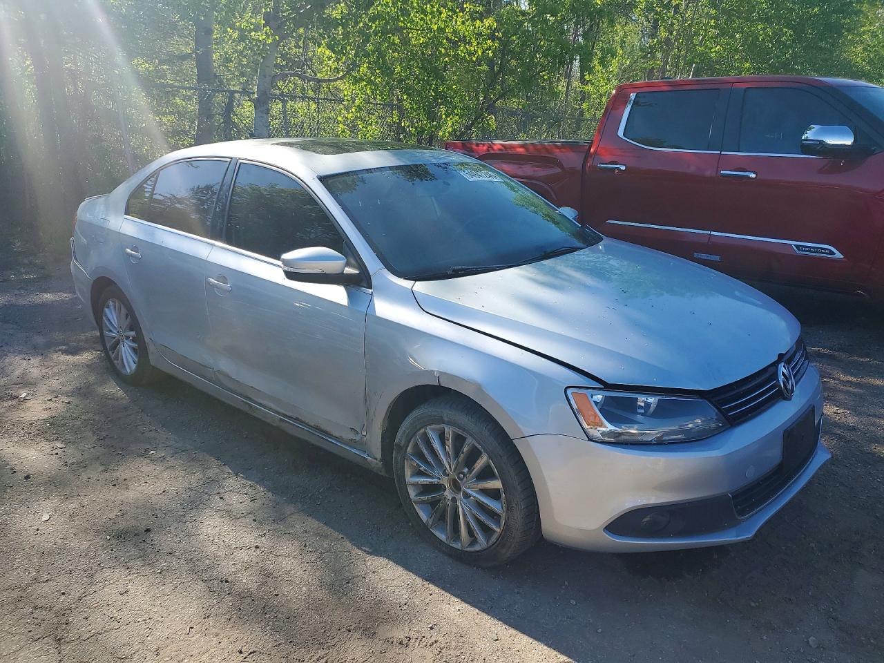 2012 Volkswagen Jetta Sel Silver vin: 3VWLX7AJ5CM311317