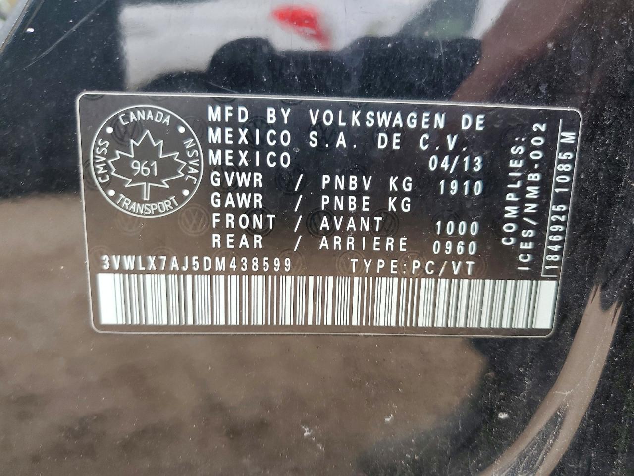 2013 Volkswagen Jetta Sel Black vin: 3VWLX7AJ5DM438599